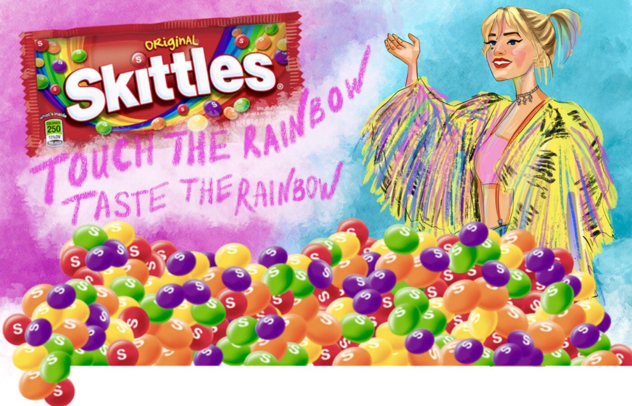 Персонаж для рекламной иллюстрации конфет Skittles — Изображение №4 — Иллюстрация, Маркетинг на Dprofile
