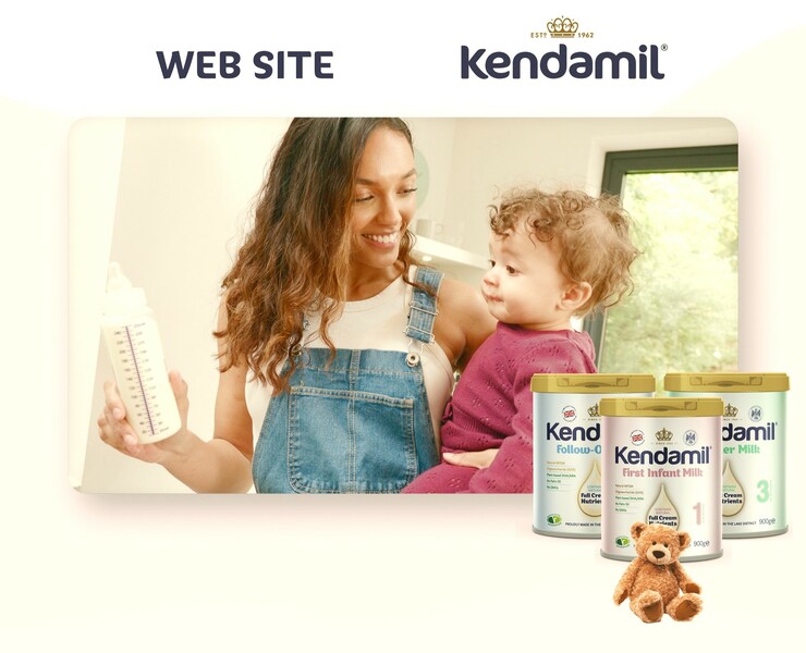 Сухое молоко Kendamil - многостраничный сайт — Интерфейсы, Анимация на Dprofile