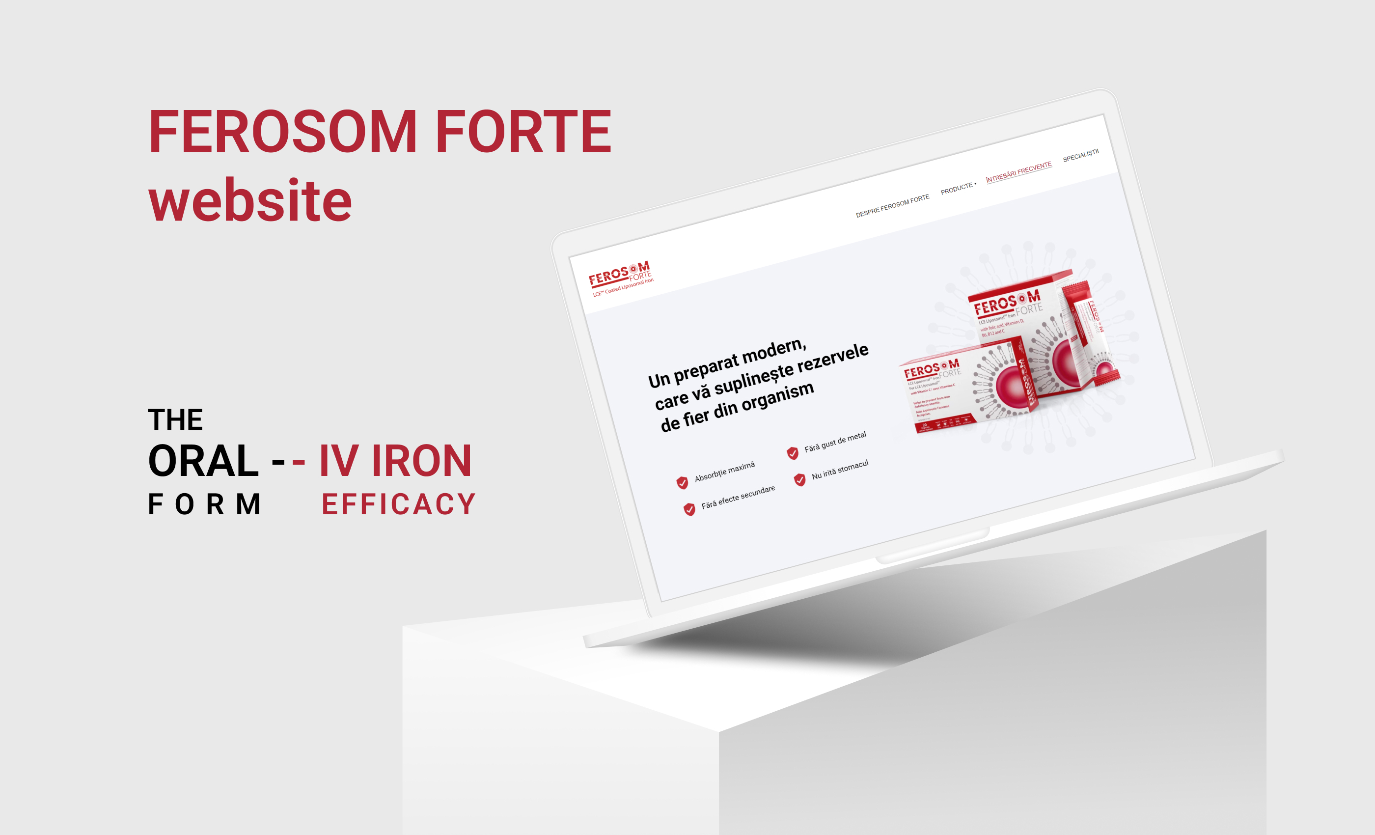 Ferosom Forte website — Изображение №1 — Интерфейсы, Анимация на Dprofile