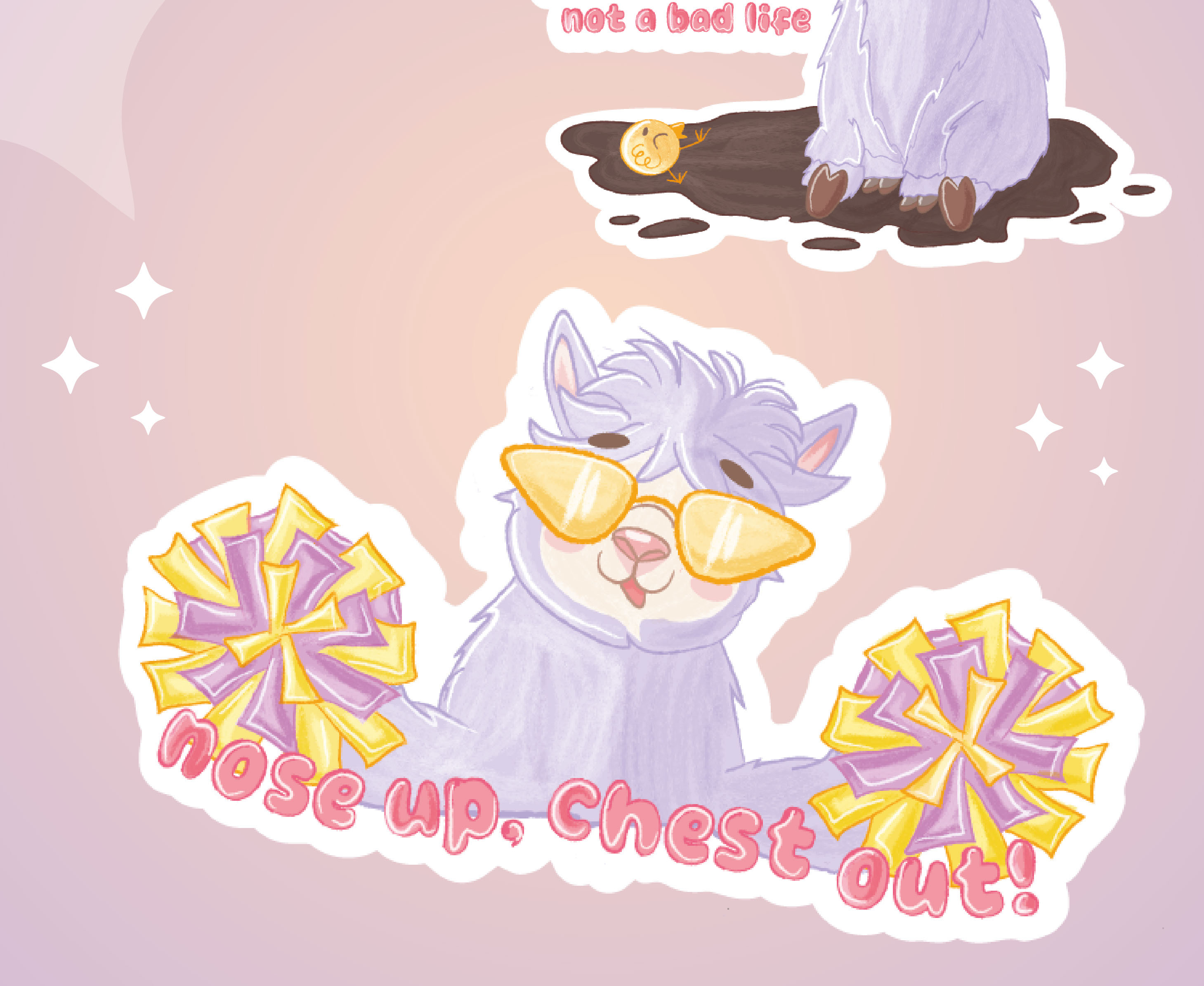 Милая альпака - векторные стикеры — Изображение №3 — Иллюстрация на Dprofile