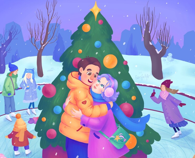 Новогодние иллюстрации — Иллюстрация, Графика на Dprofile