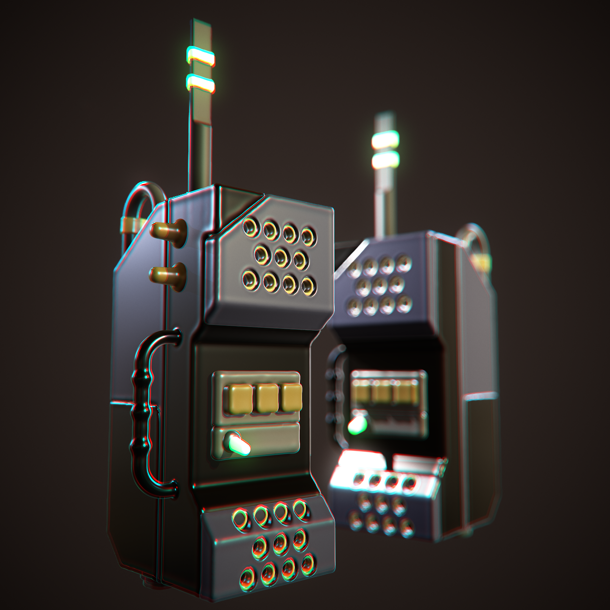 Walkie-talkie 3d render — Изображение №1 — Графика, 3D на Dprofile