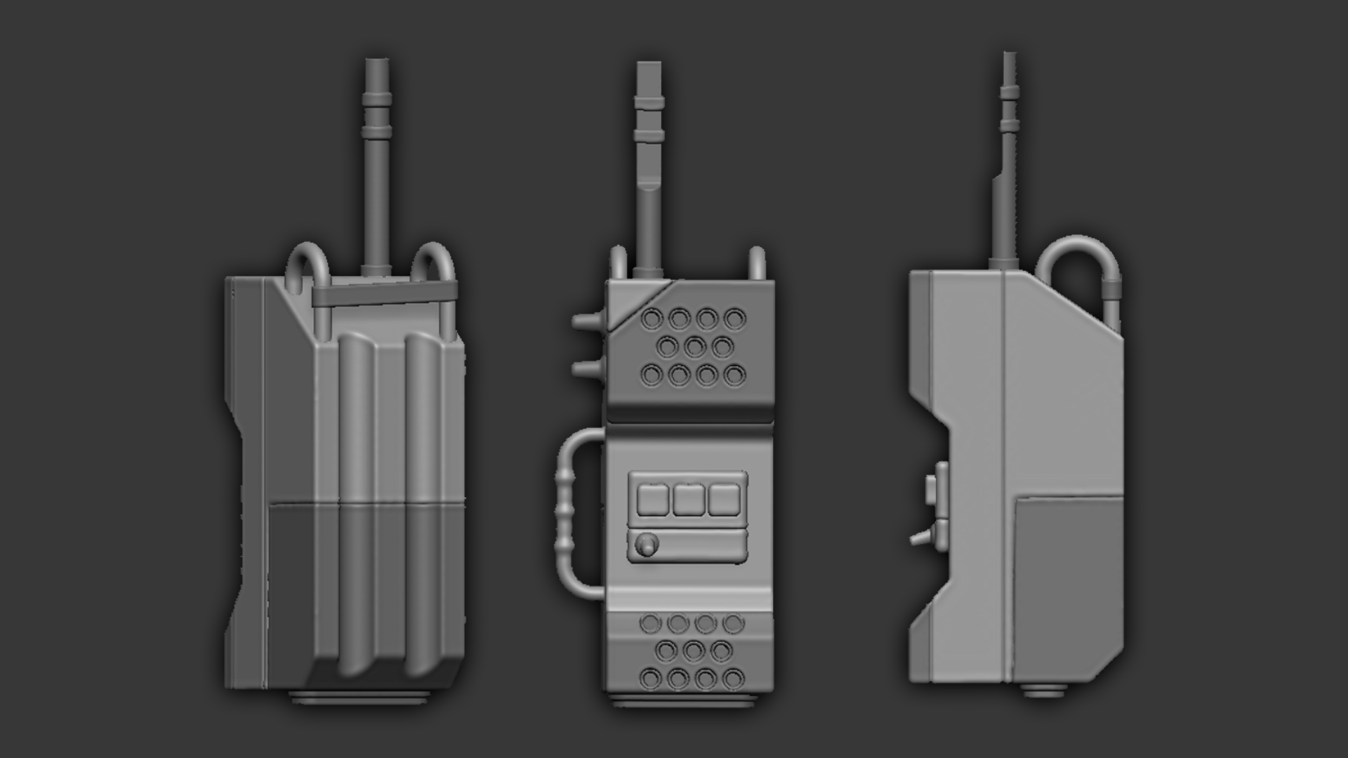 Walkie-talkie 3d render — Изображение №2 — Графика, 3D на Dprofile