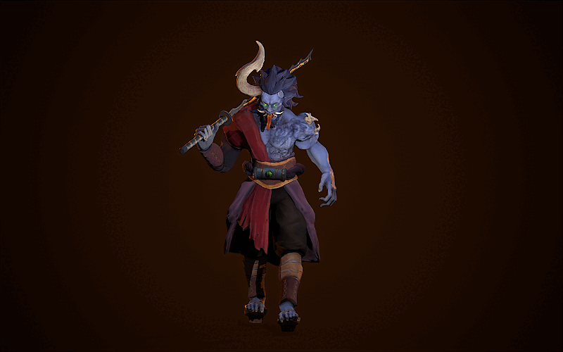 Game-Ready model "Oni" — Изображение №6 — 3D, Анимация на Dprofile