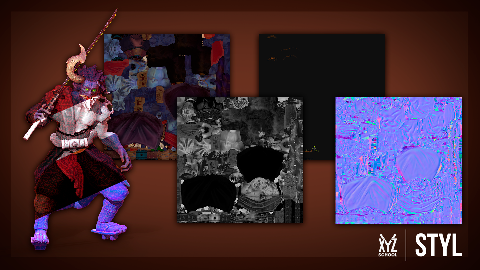 Game-Ready model "Oni" — Изображение №4 — 3D, Анимация на Dprofile
