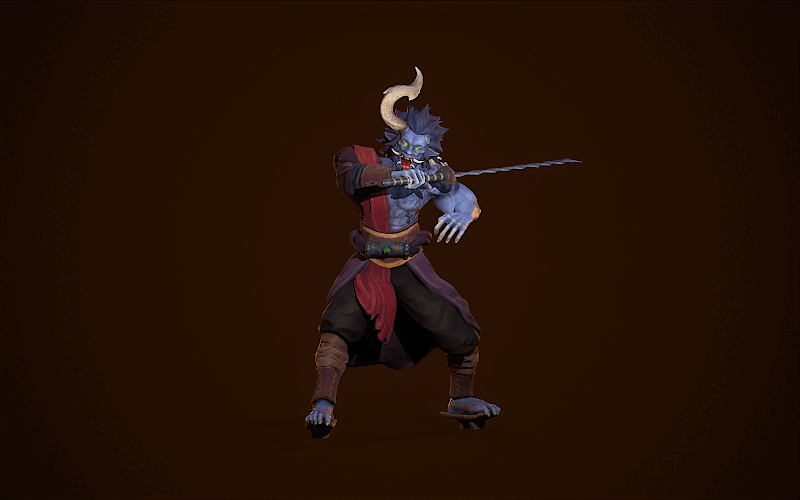 Game-Ready model "Oni" — Изображение №7 — 3D, Анимация на Dprofile
