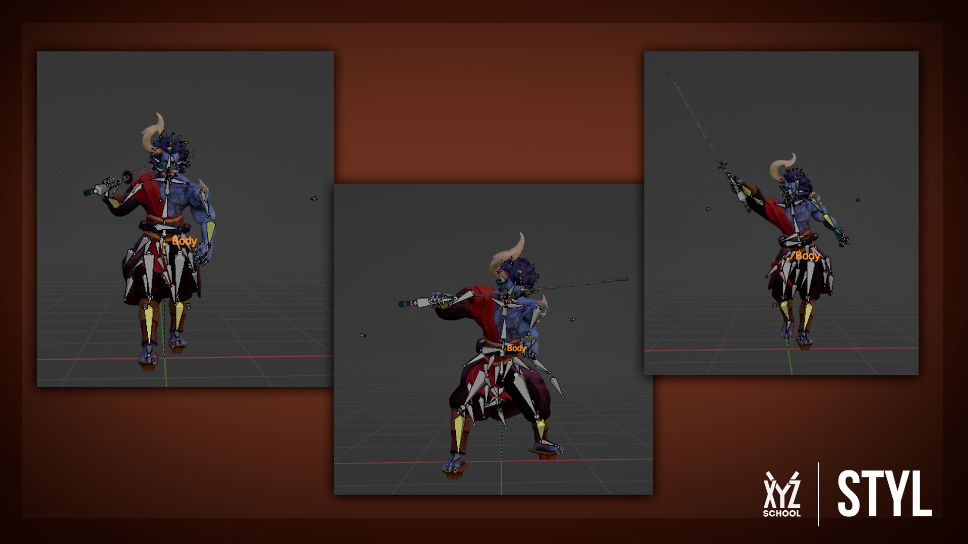 Game-Ready model "Oni" — Изображение №5 — 3D, Анимация на Dprofile