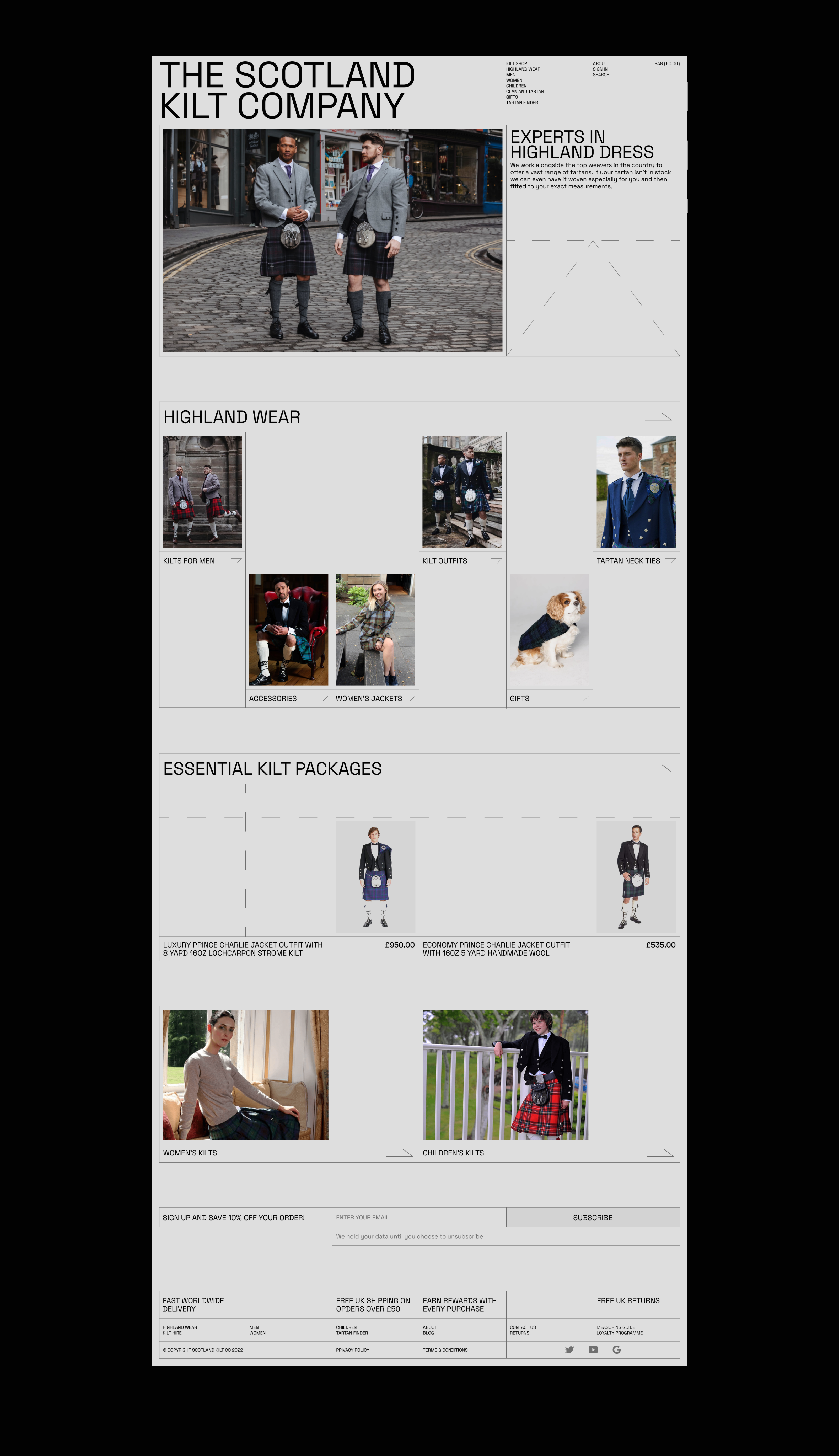 The Scotland  Kilt Company — Изображение №2 — Интерфейсы, Брендинг на Dprofile