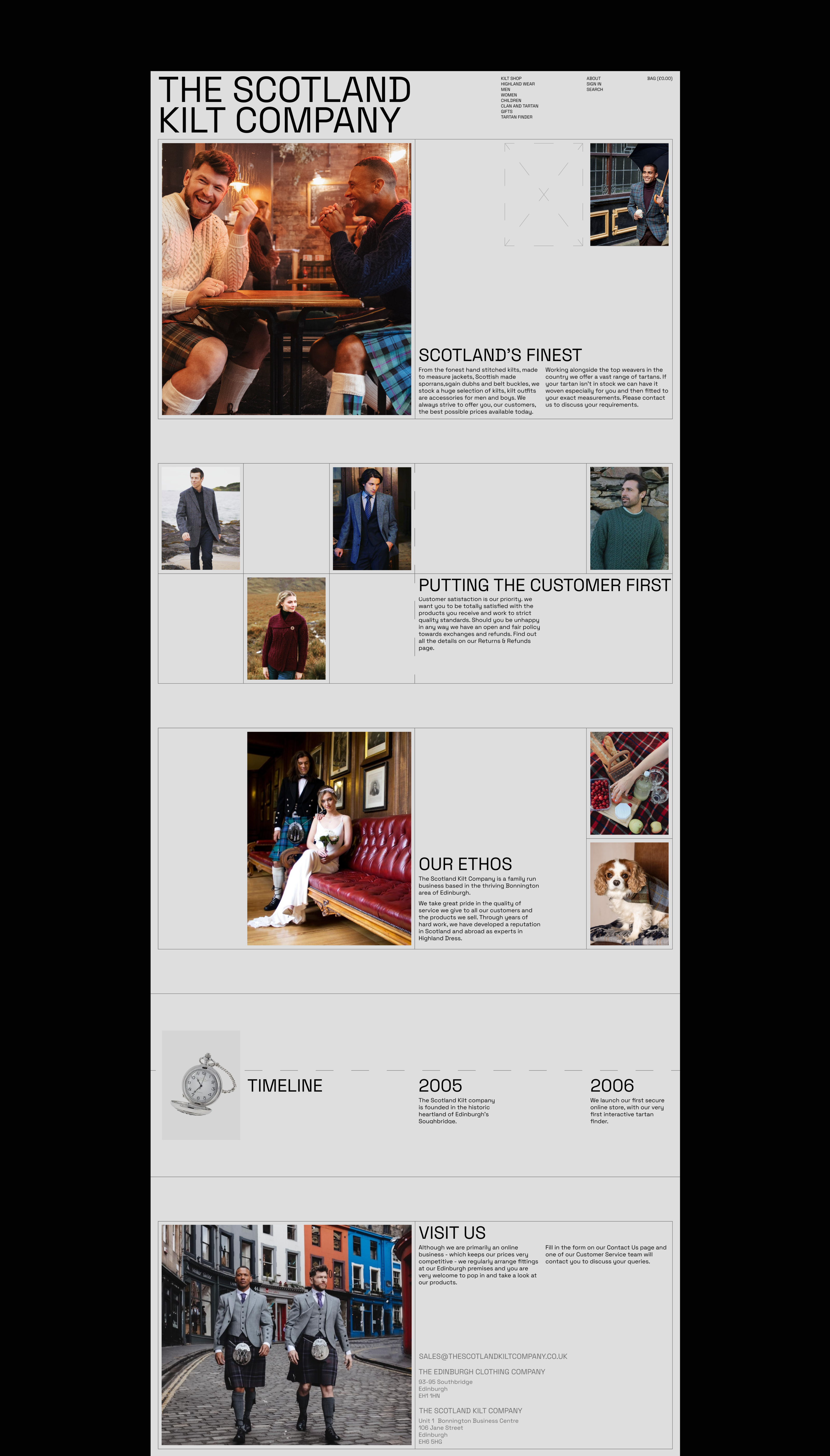 The Scotland  Kilt Company — Изображение №4 — Интерфейсы, Брендинг на Dprofile