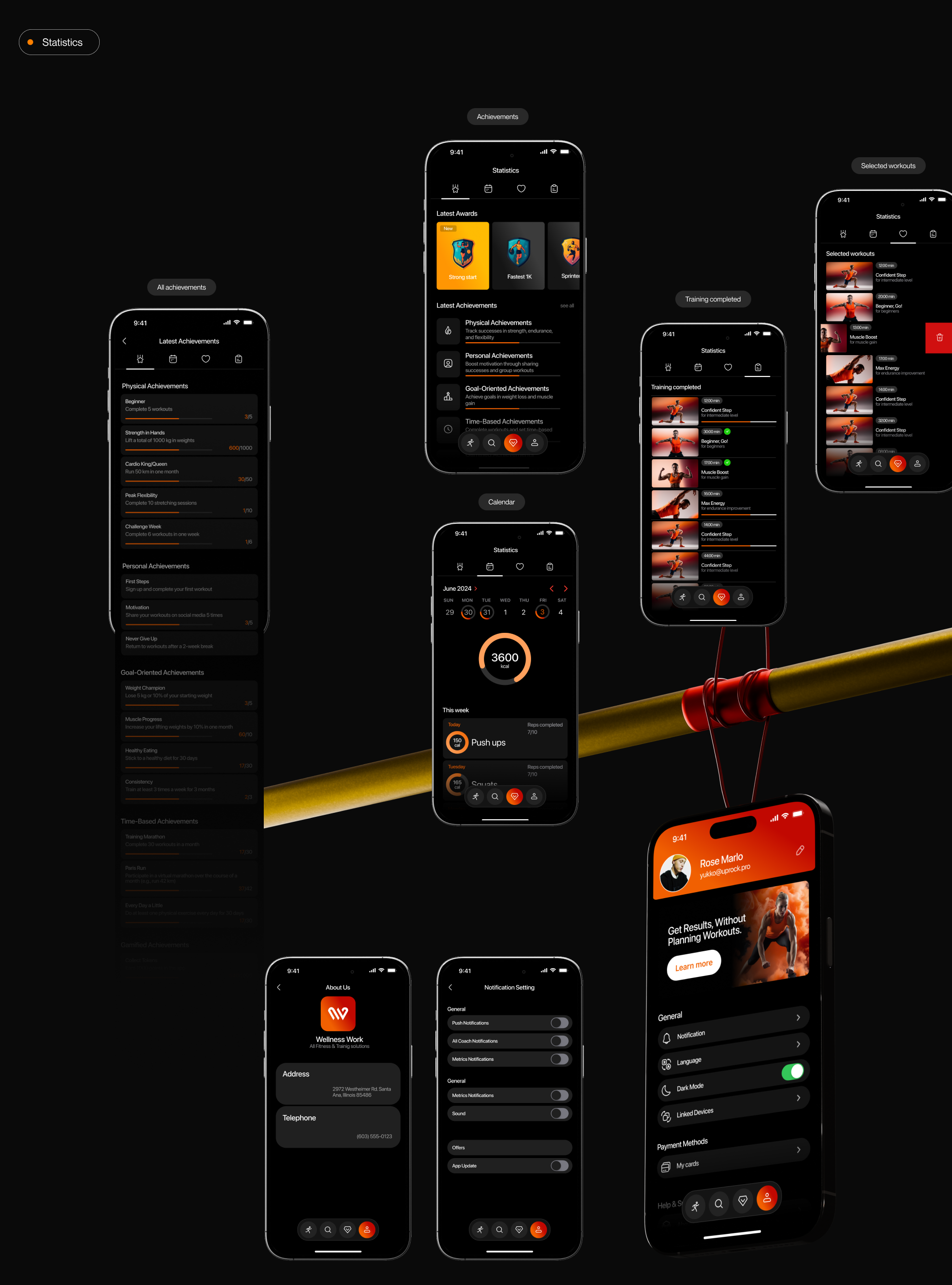 Fitness app user interface — Изображение №14 — Интерфейсы на Dprofile