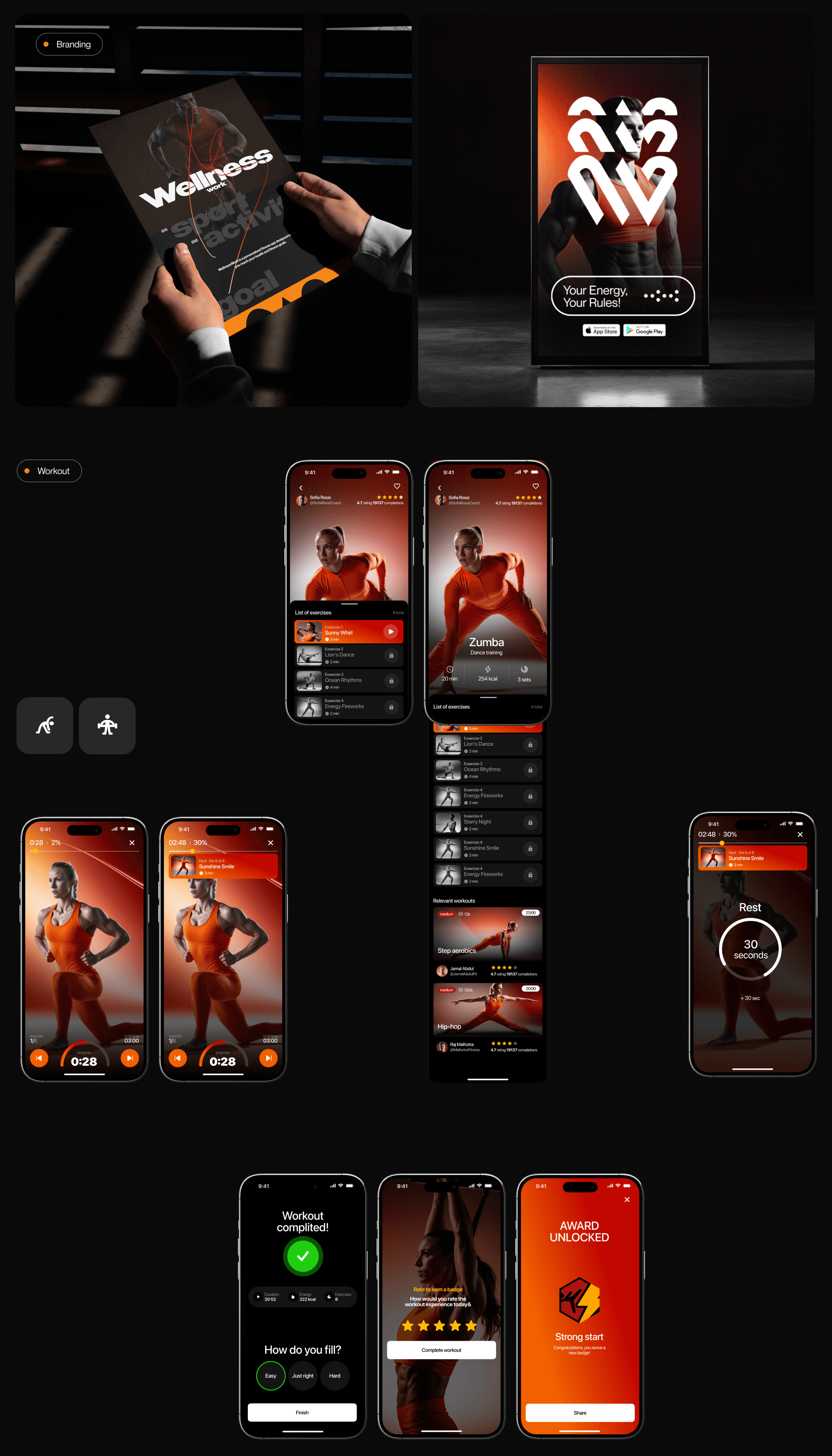Fitness app user interface — Изображение №12 — Интерфейсы на Dprofile