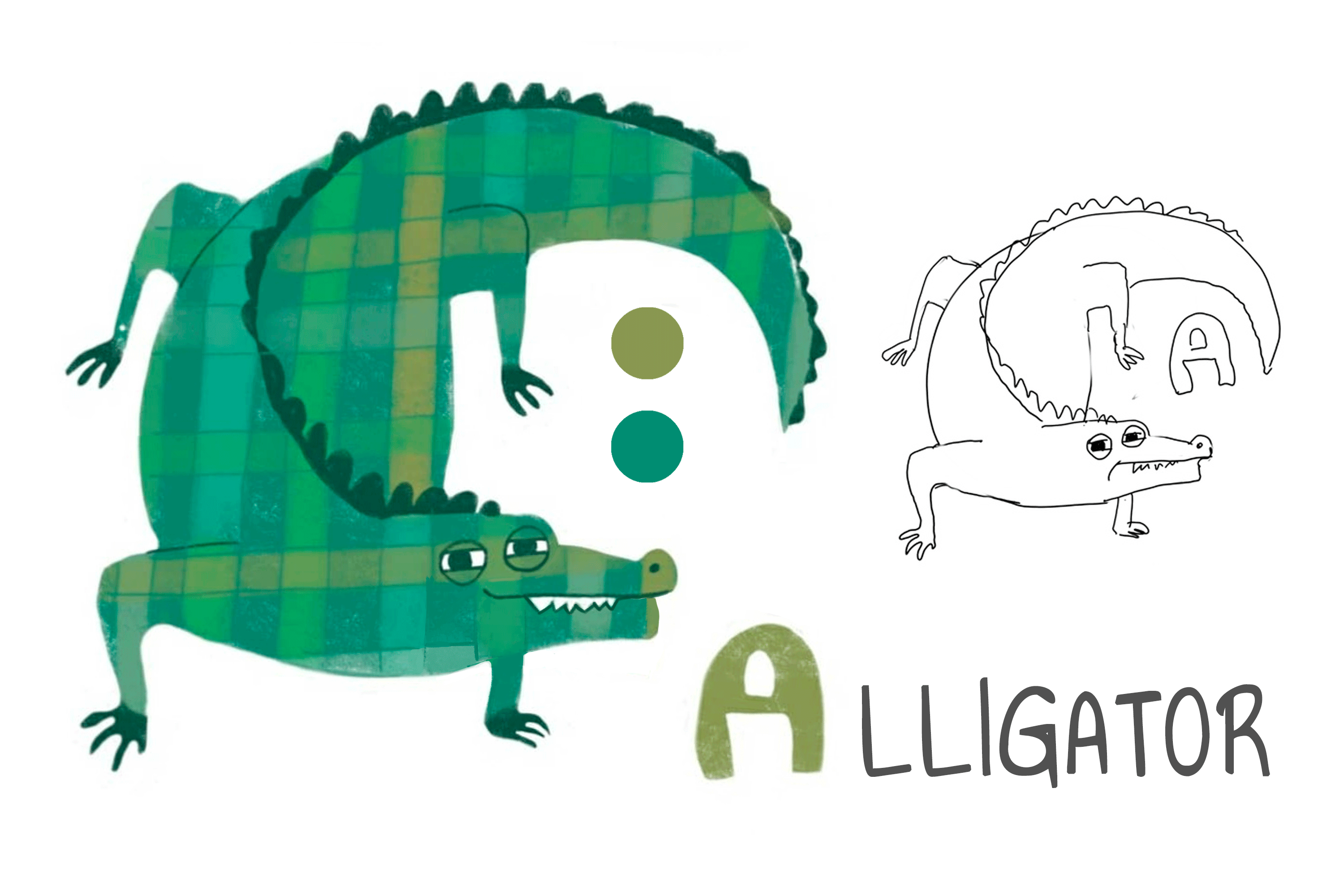 English animal alphabet — Изображение №3 — Иллюстрация, Графика на Dprofile