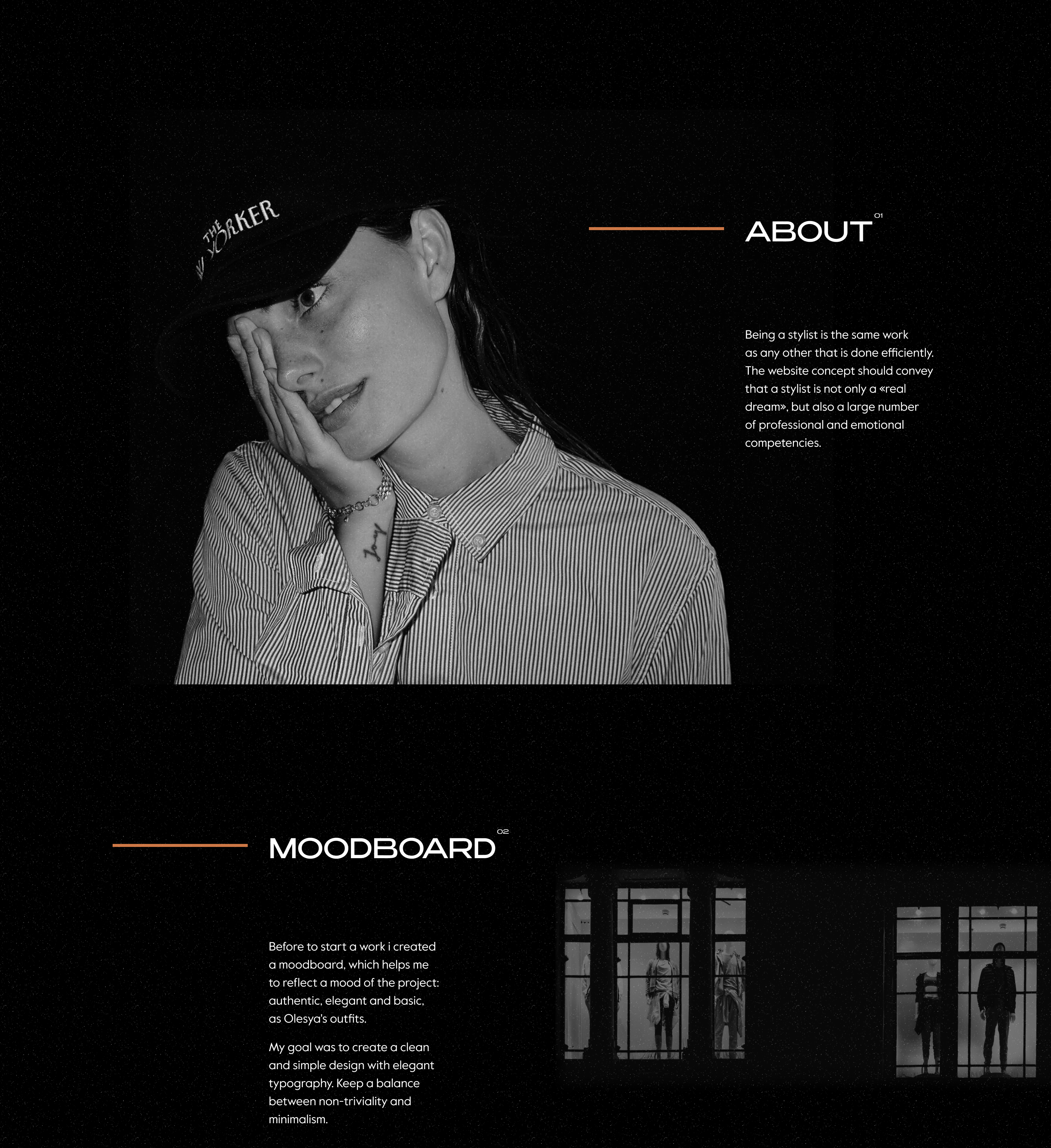 PRACTICING STYLIST | LANDING PAGE — Изображение №1 — Интерфейсы, Графика на Dprofile