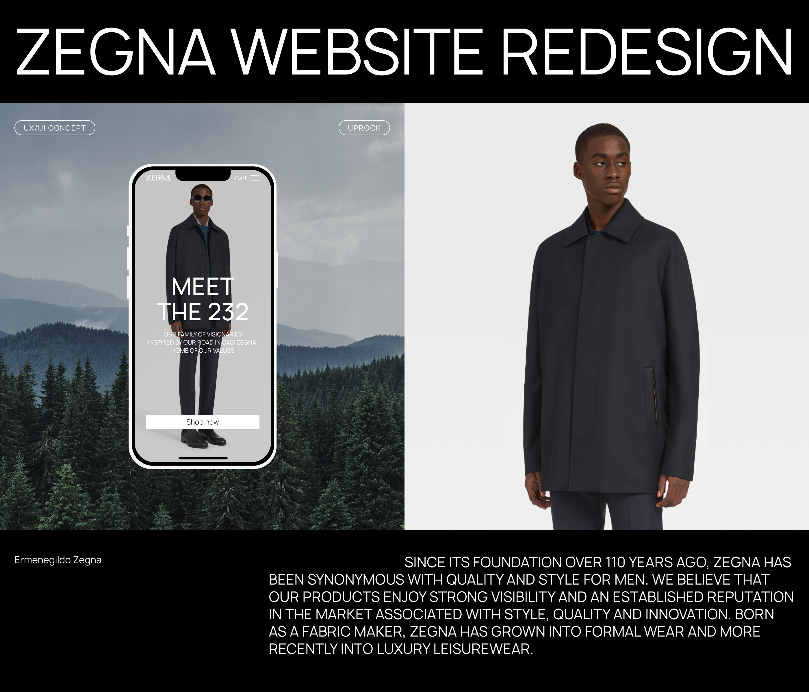 Ermenegildo Zegna: редизайн сайта-бутика — Изображение №1 — Интерфейсы, Брендинг на Dprofile