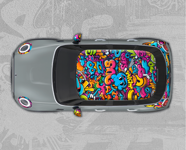 Mini Cooper Graffiti — Иллюстрация, Графика на Dprofile