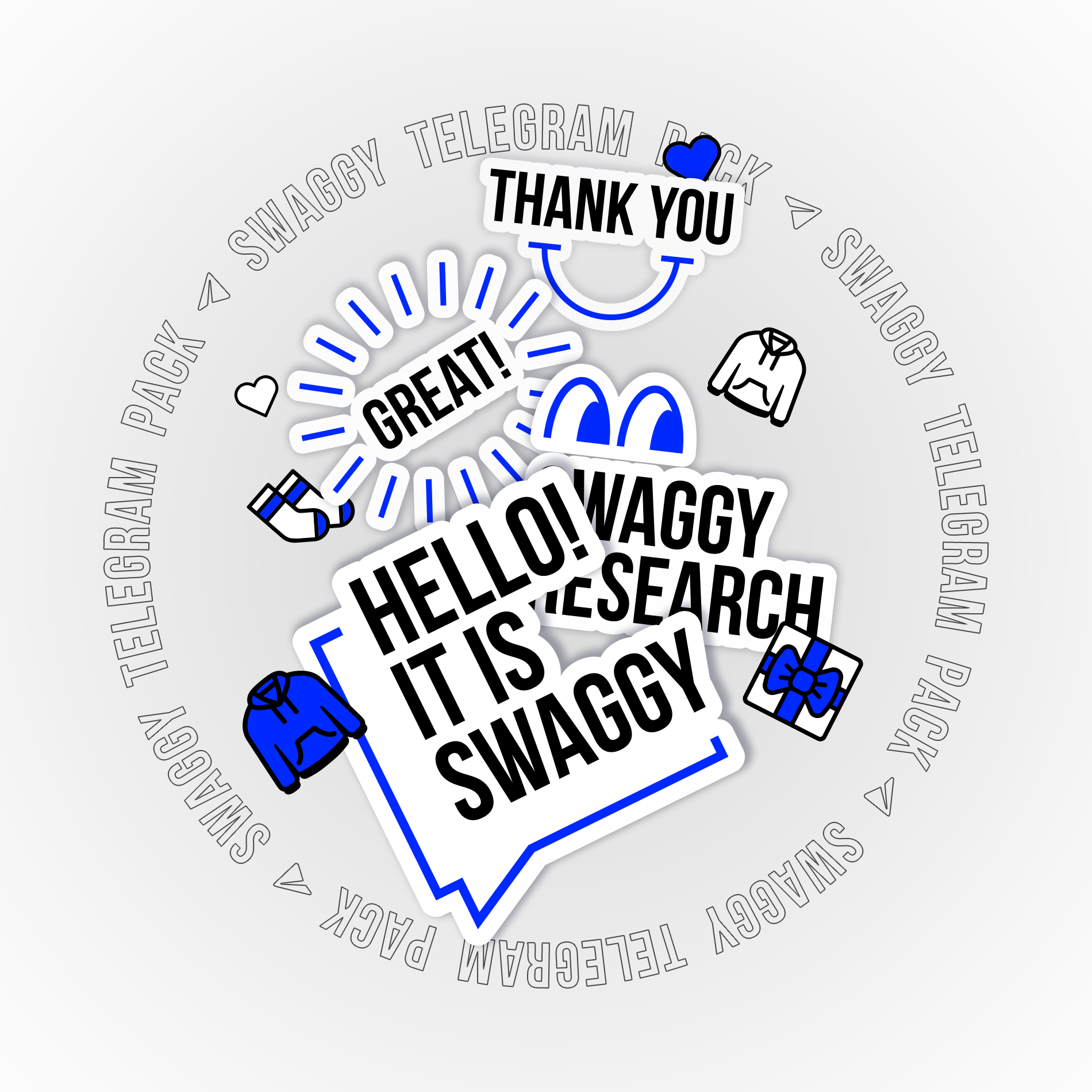 SWAGGY tg-pack — Изображение №1 — Графика, Анимация на Dprofile