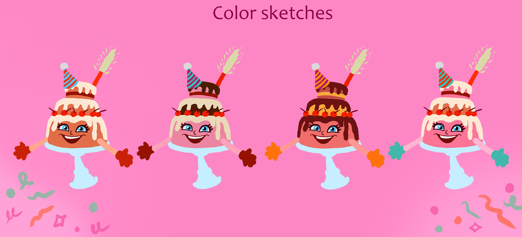Brand character design "Tortinka" — Изображение №3 — Иллюстрация, Маркетинг на Dprofile