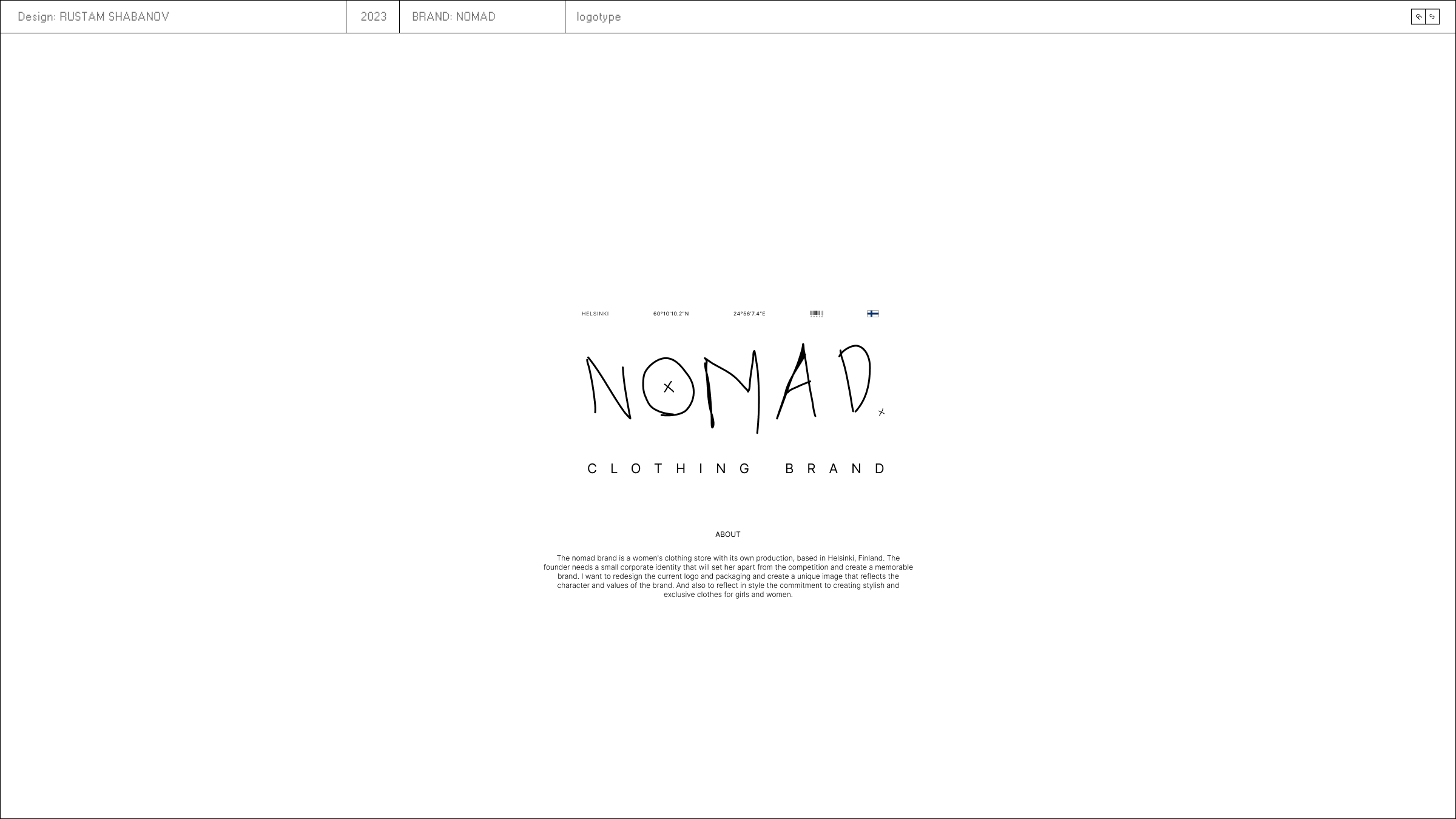 Фирменный стиль для бренда Nomad — Изображение №1 — Брендинг на Dprofile