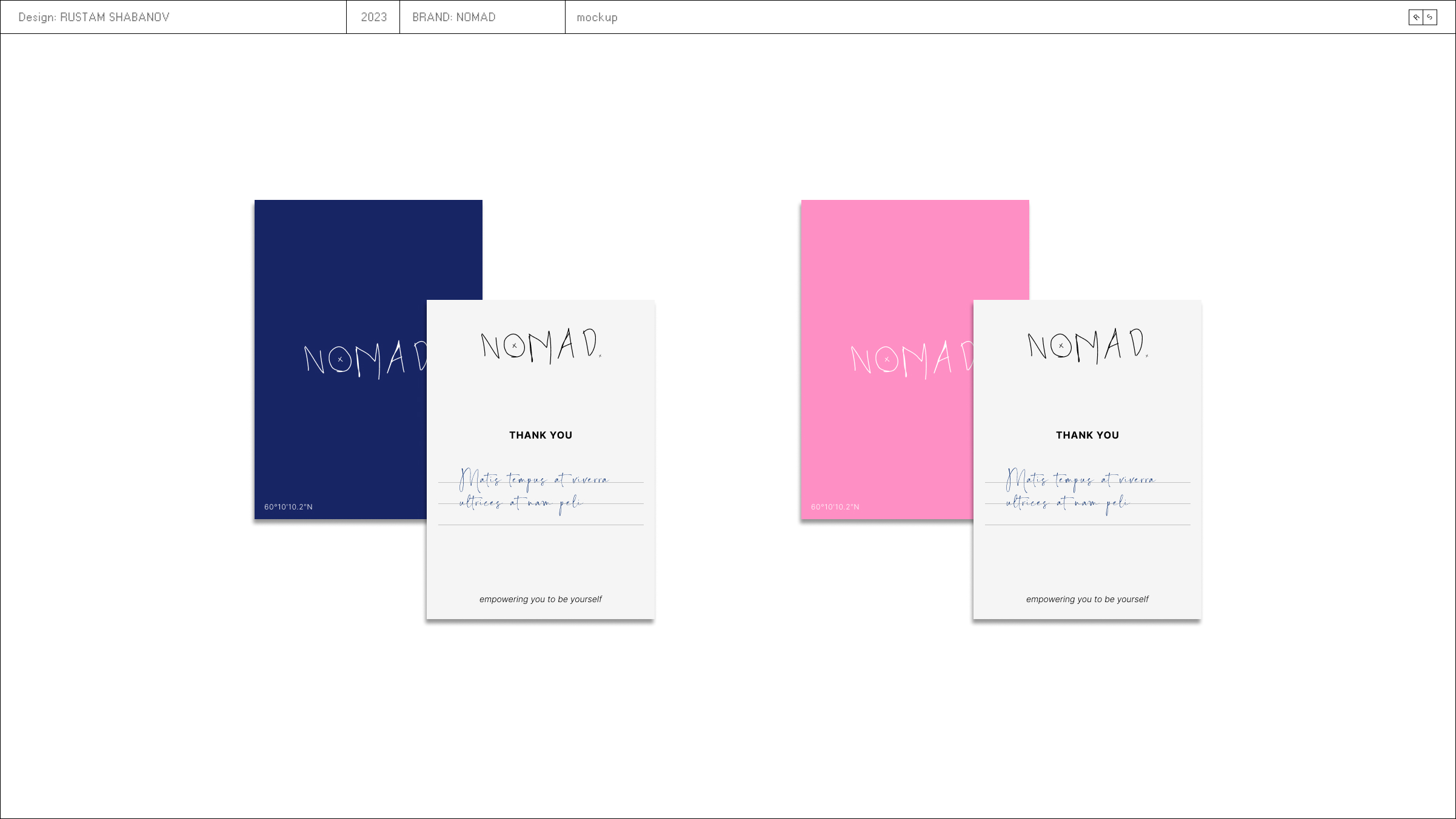 Фирменный стиль для бренда Nomad — Изображение №10 — Брендинг на Dprofile