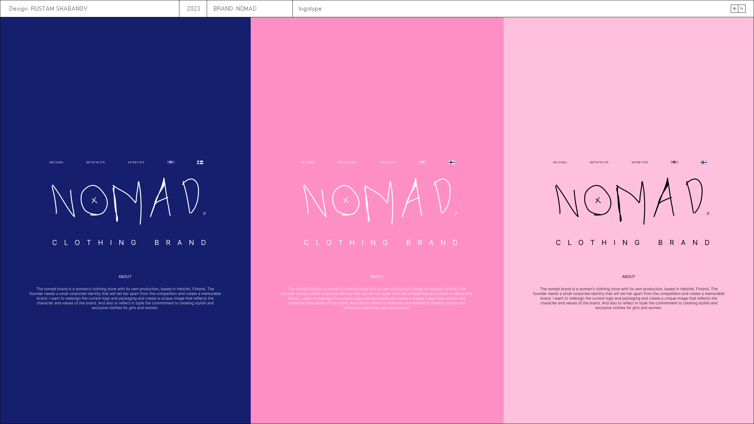 Фирменный стиль для бренда Nomad — Изображение №2 — Брендинг на Dprofile