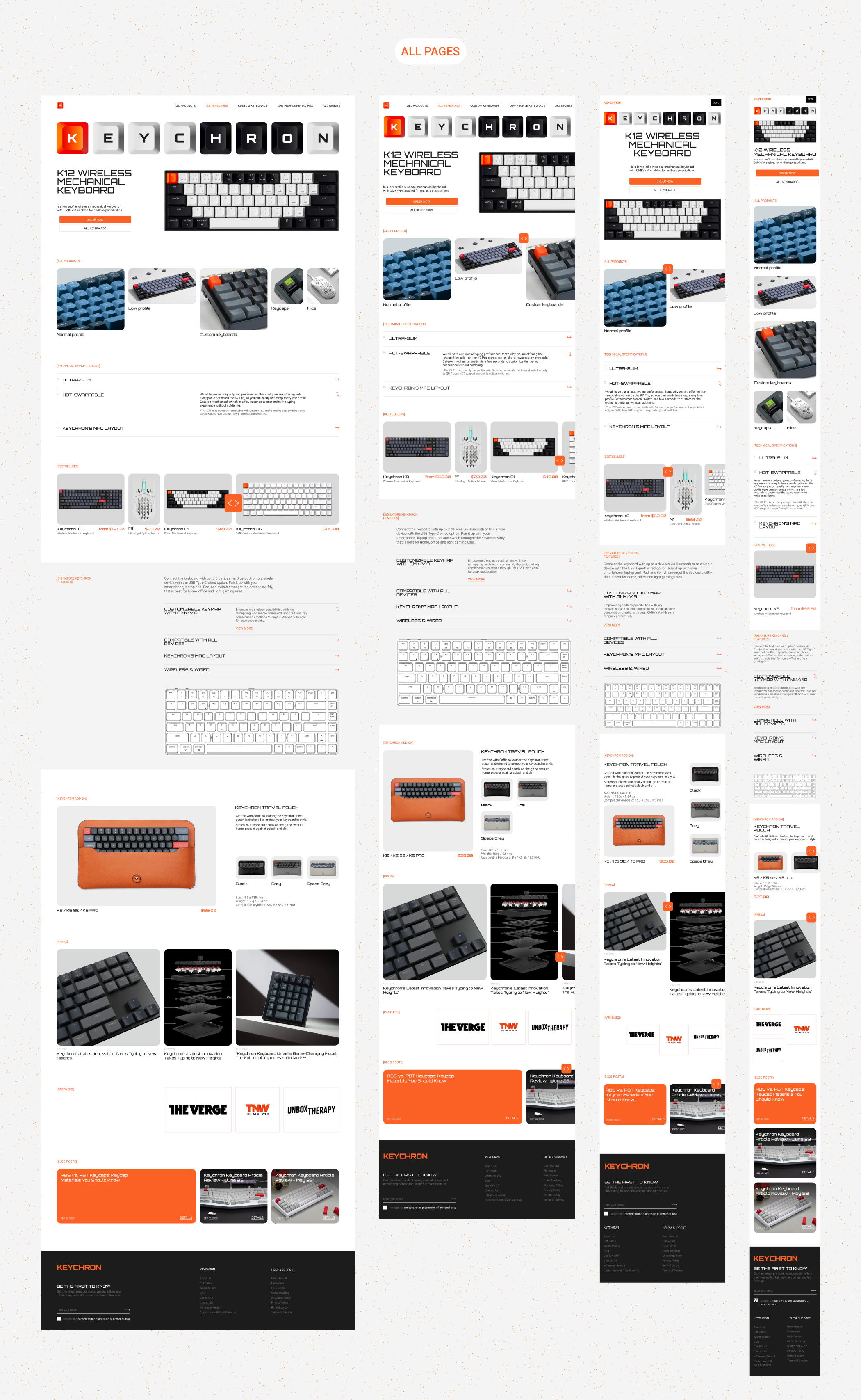 Keychron redesign concept — Изображение №6 — Интерфейсы на Dprofile