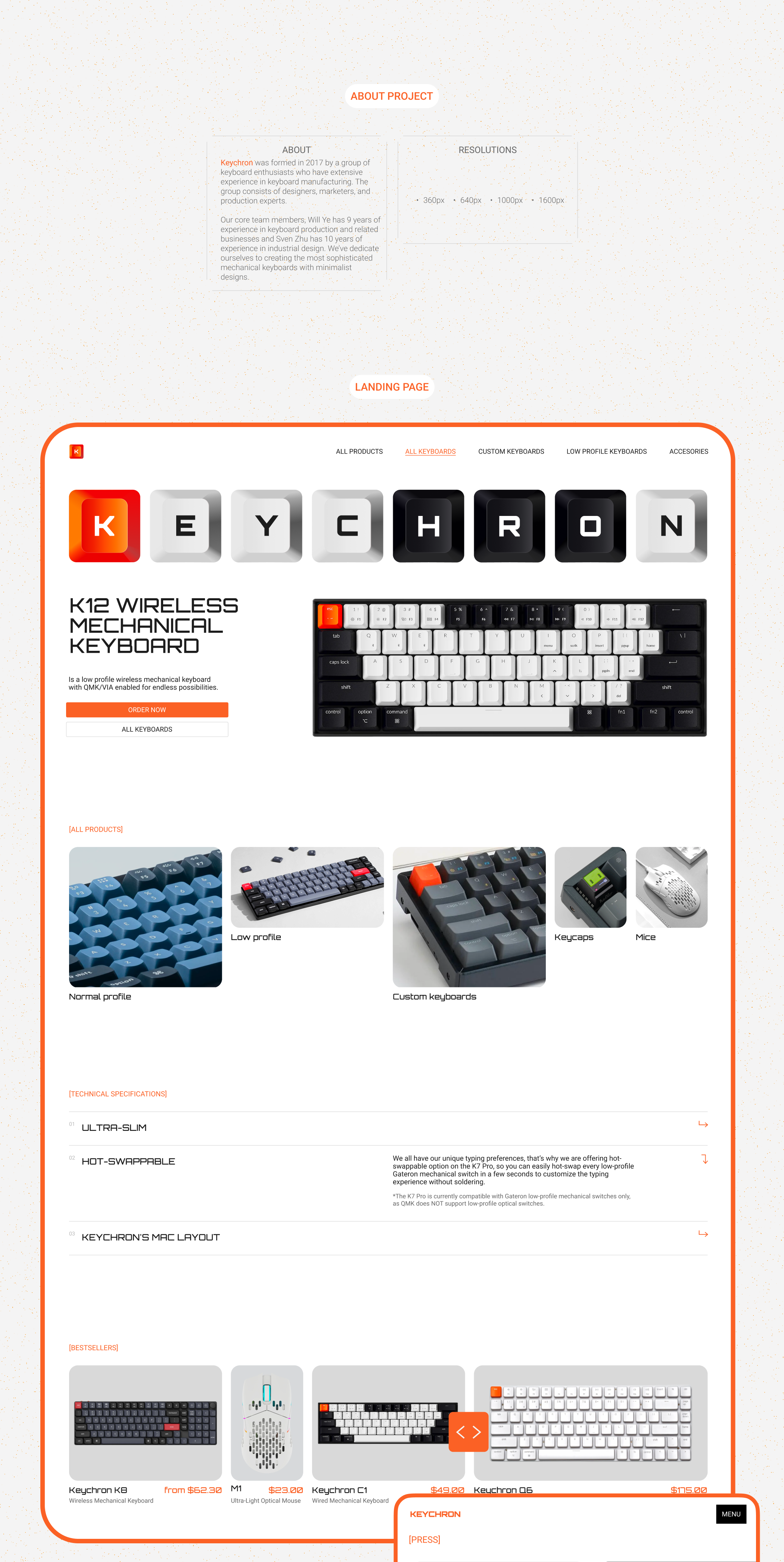 Keychron redesign concept — Изображение №2 — Интерфейсы на Dprofile
