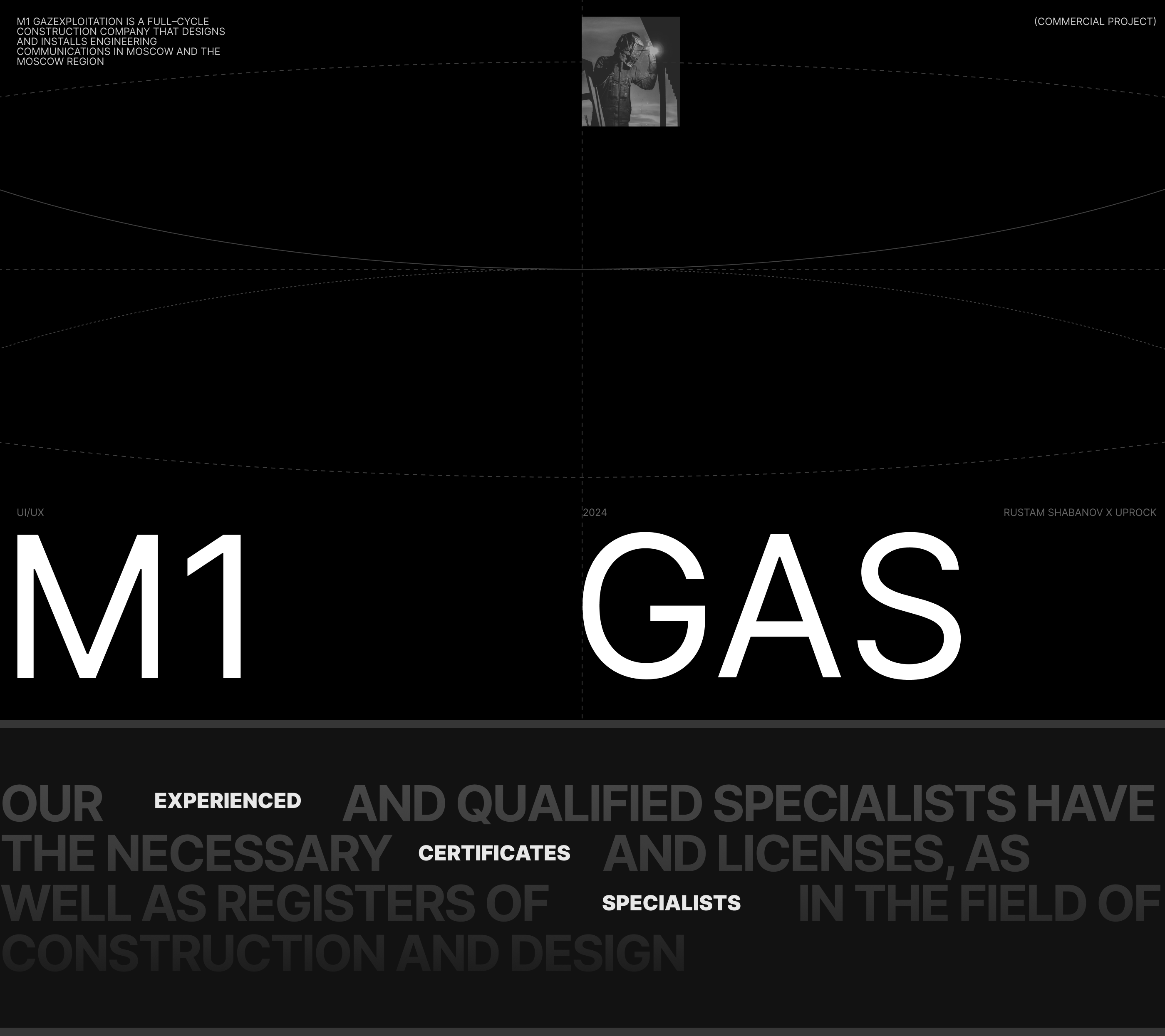 M1 Gazexploitation. Landing page — Изображение №1 — Интерфейсы на Dprofile