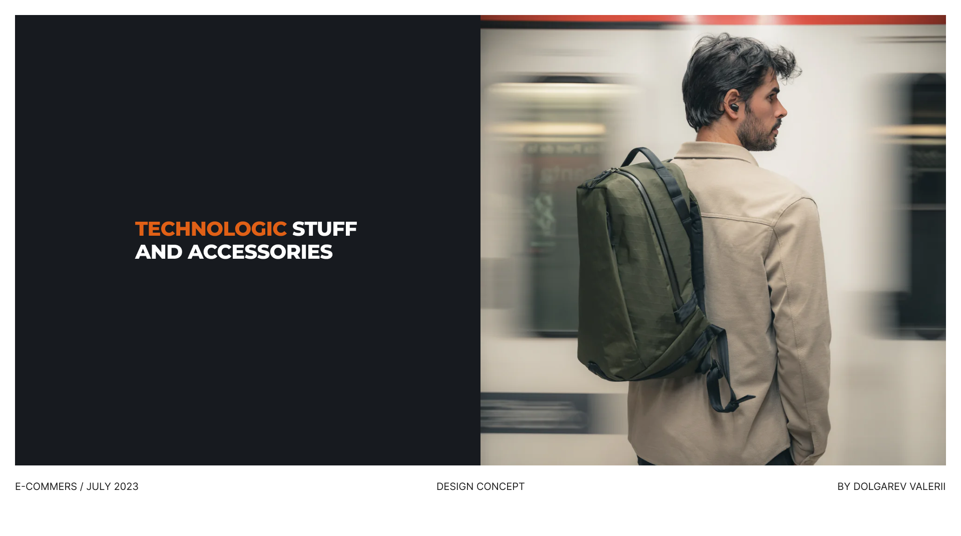Technologic Stuff Store | E-Commerce Design Concept — Изображение №1 — Интерфейсы на Dprofile