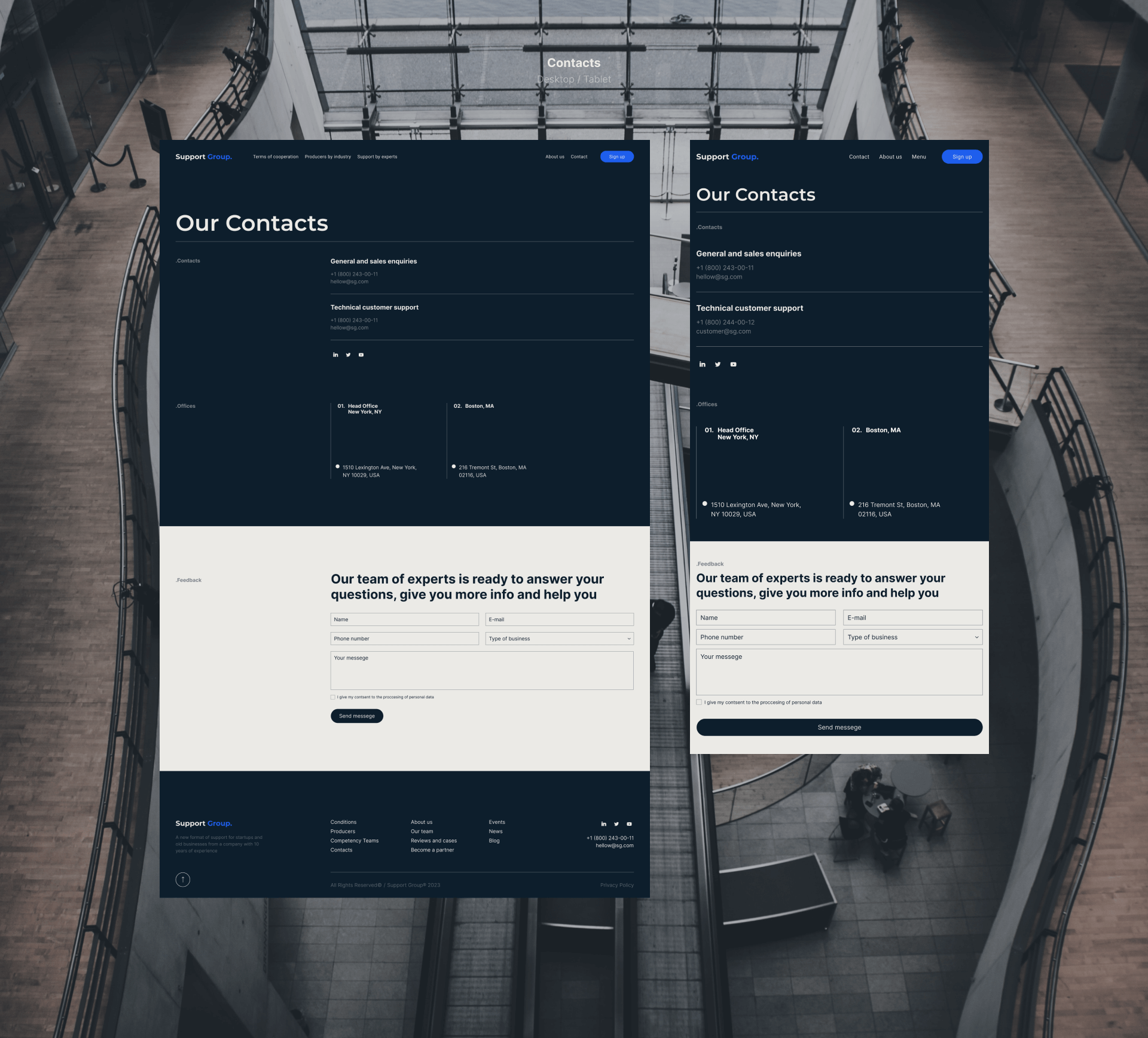 Бизнес Агенство SG | Website — Изображение №15 — Интерфейсы на Dprofile