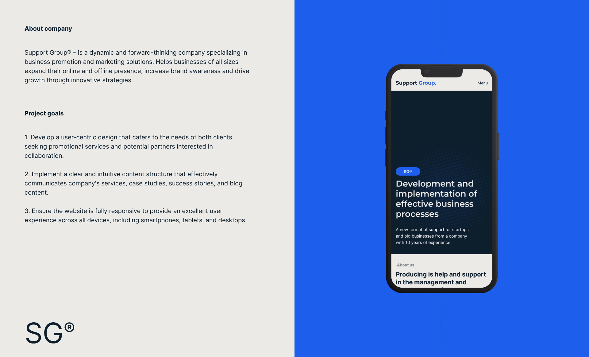 Бизнес Агенство SG | Website — Изображение №2 — Интерфейсы на Dprofile