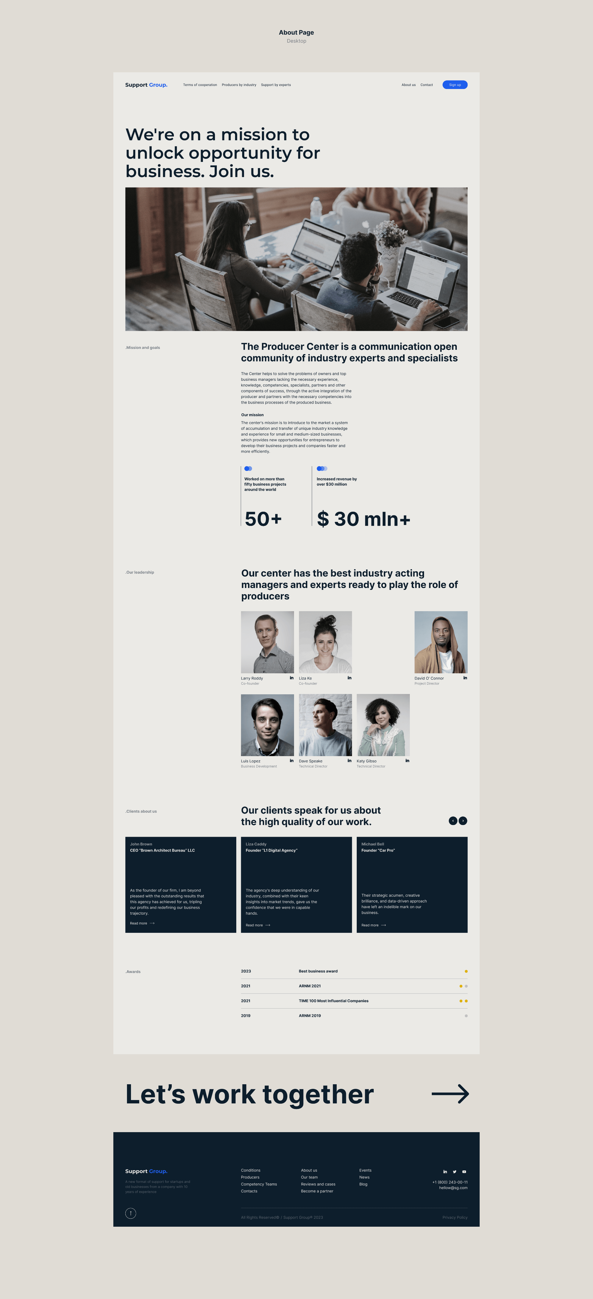 Бизнес Агенство SG | Website — Изображение №7 — Интерфейсы на Dprofile