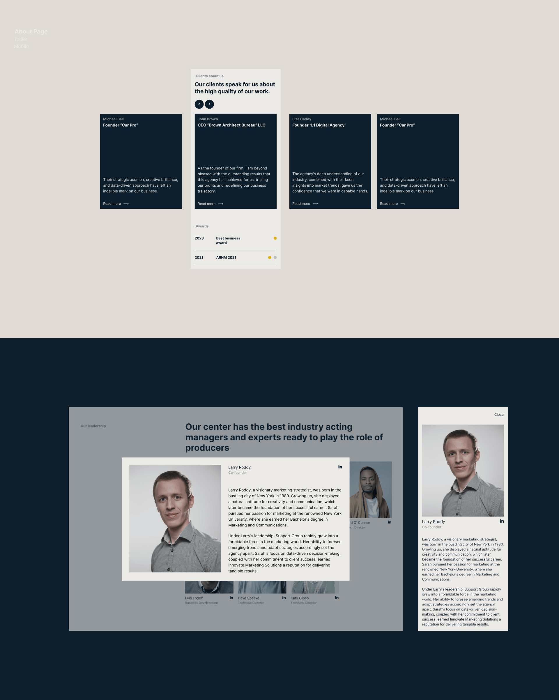 Бизнес Агенство SG | Website — Изображение №9 — Интерфейсы на Dprofile