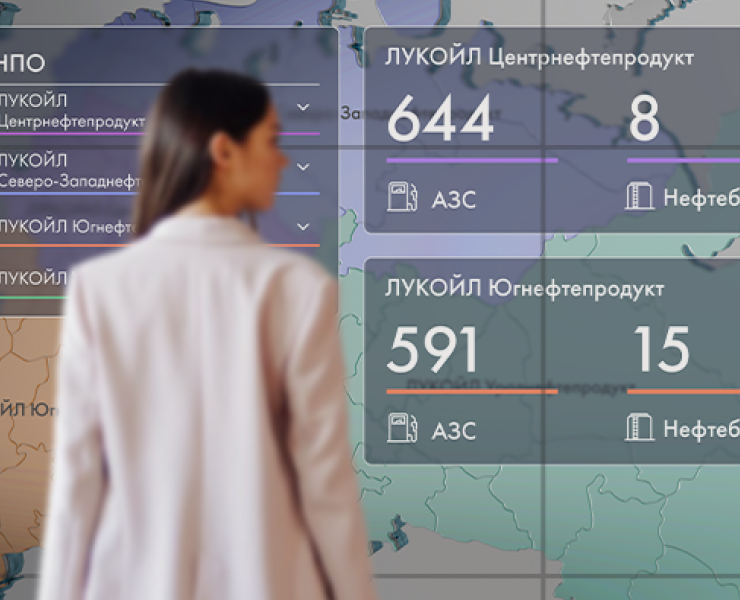 ЛУКОЙЛ — интерактивная карта географии присутствия — Интерфейсы, Иллюстрация на Dprofile