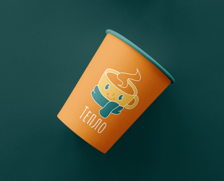 Айдентика кофейни "Тепло" — Брендинг на Dprofile
