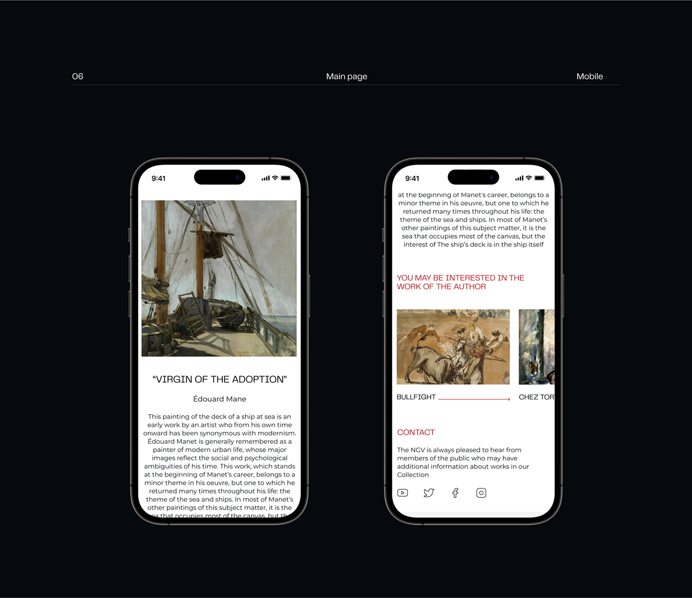 National Gallery of Victoria |Redesign concept — Изображение №8 — Интерфейсы на Dprofile