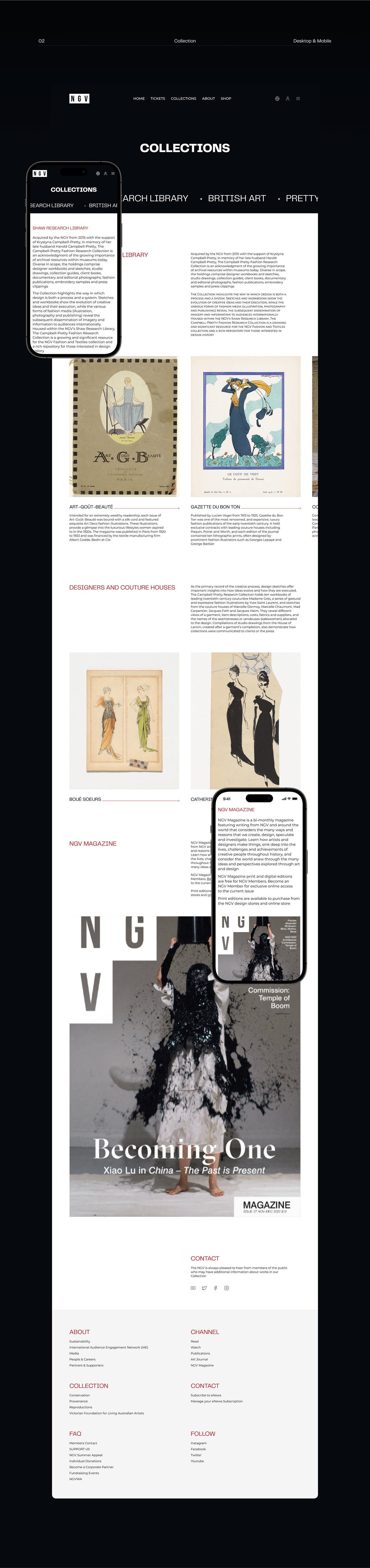 National Gallery of Victoria |Redesign concept — Изображение №4 — Интерфейсы на Dprofile