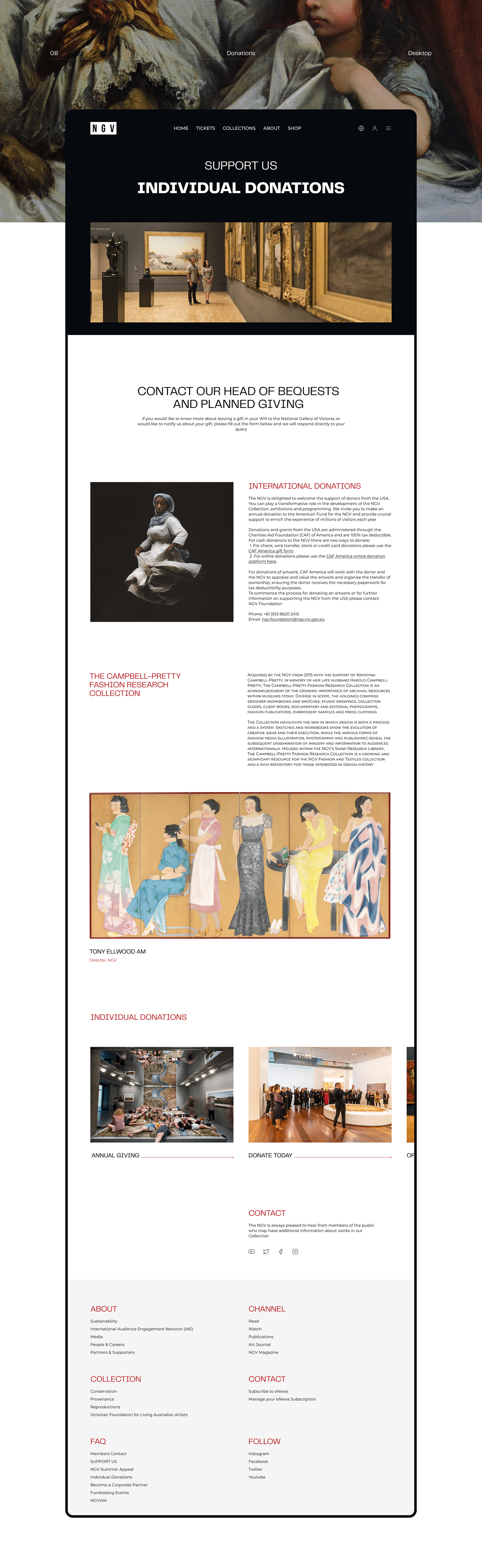 National Gallery of Victoria |Redesign concept — Изображение №10 — Интерфейсы на Dprofile