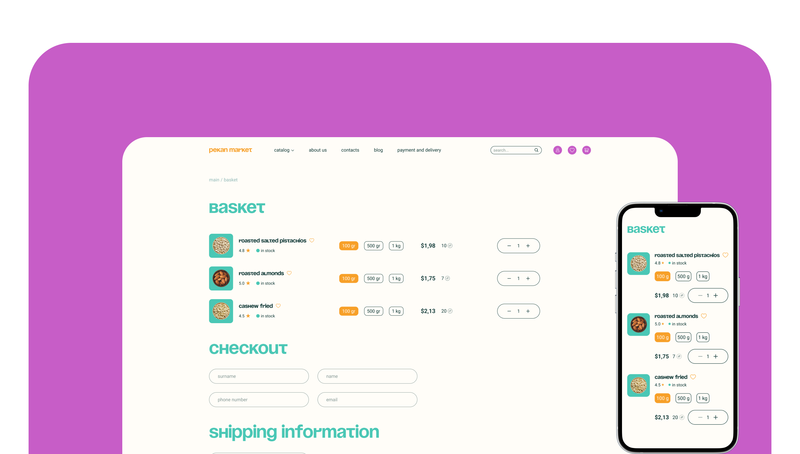 Pecan market — Изображение №22 — Интерфейсы на Dprofile