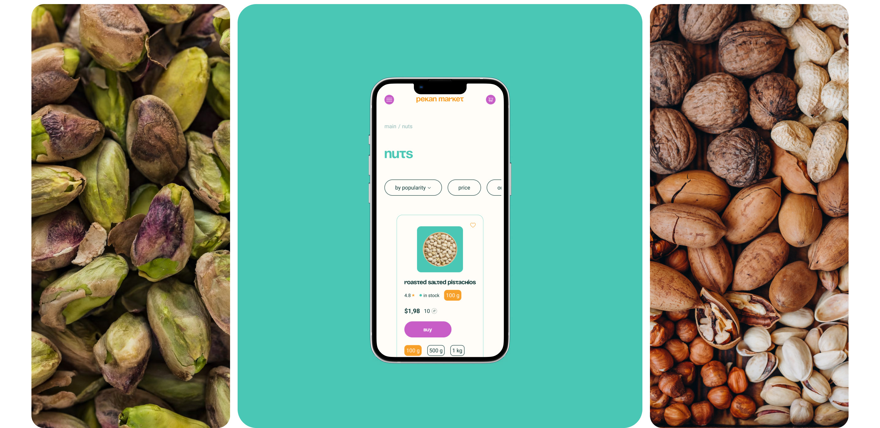 Pecan market — Изображение №15 — Интерфейсы на Dprofile