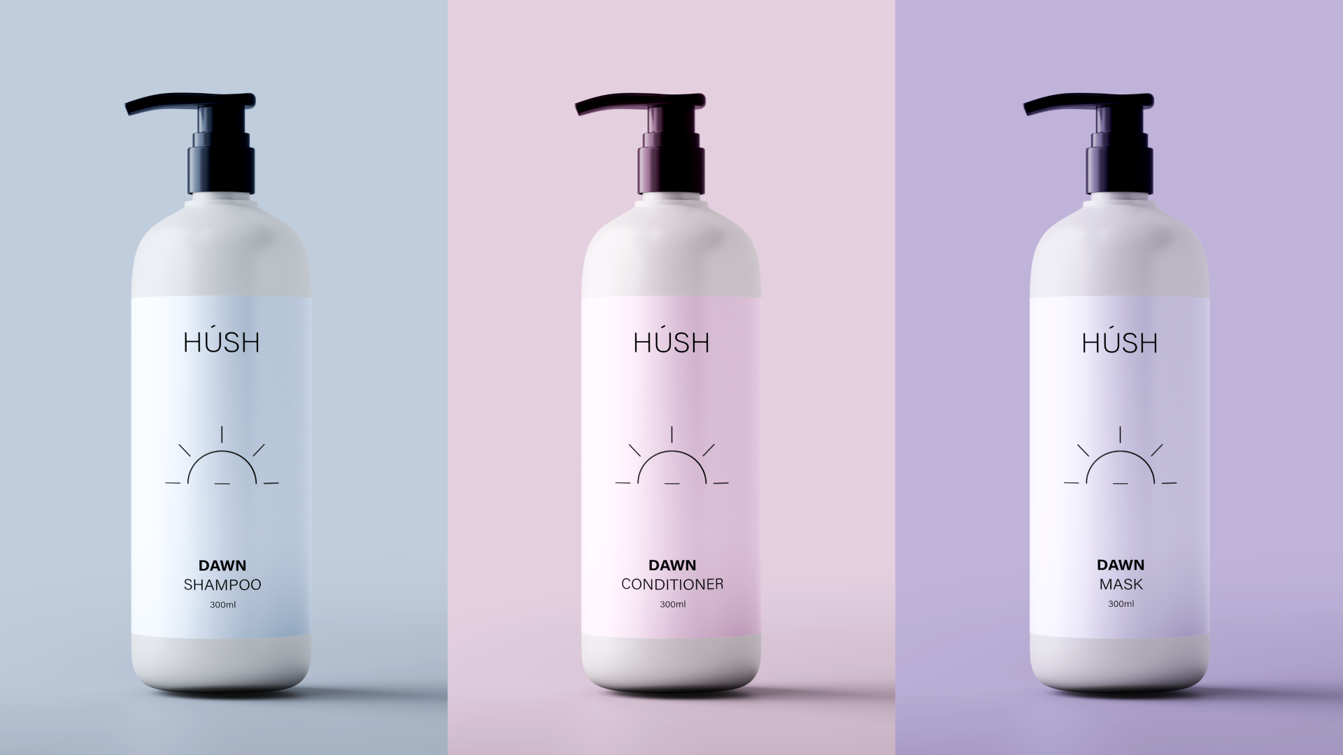 HUSH haircare brand identity — Изображение №4 — Брендинг на Dprofile