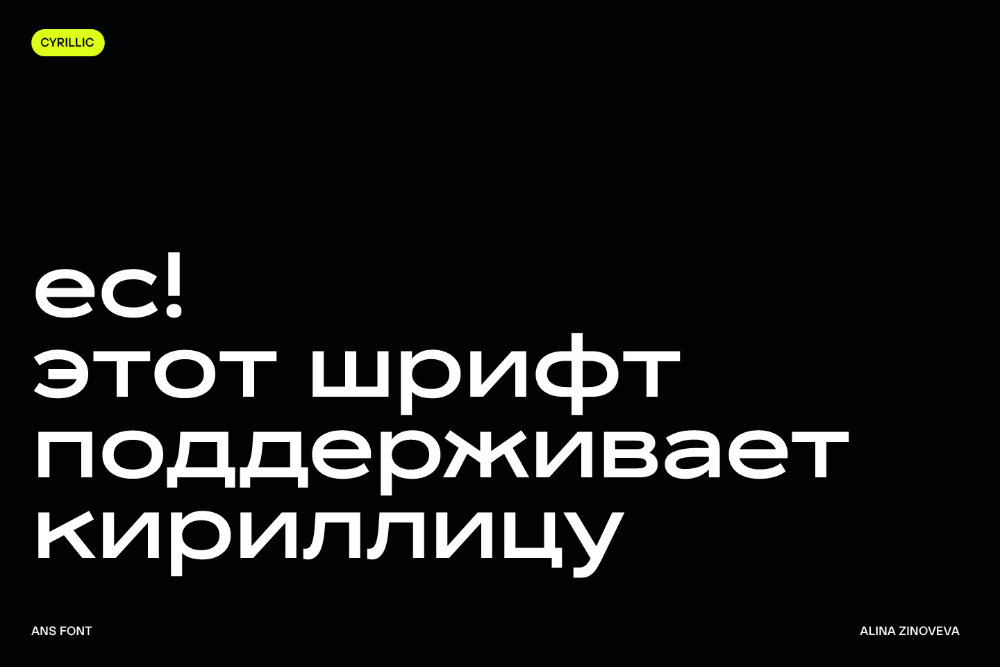 ANS CYRILLIC SANS SERIF FONT — Изображение №11 — Графика на Dprofile