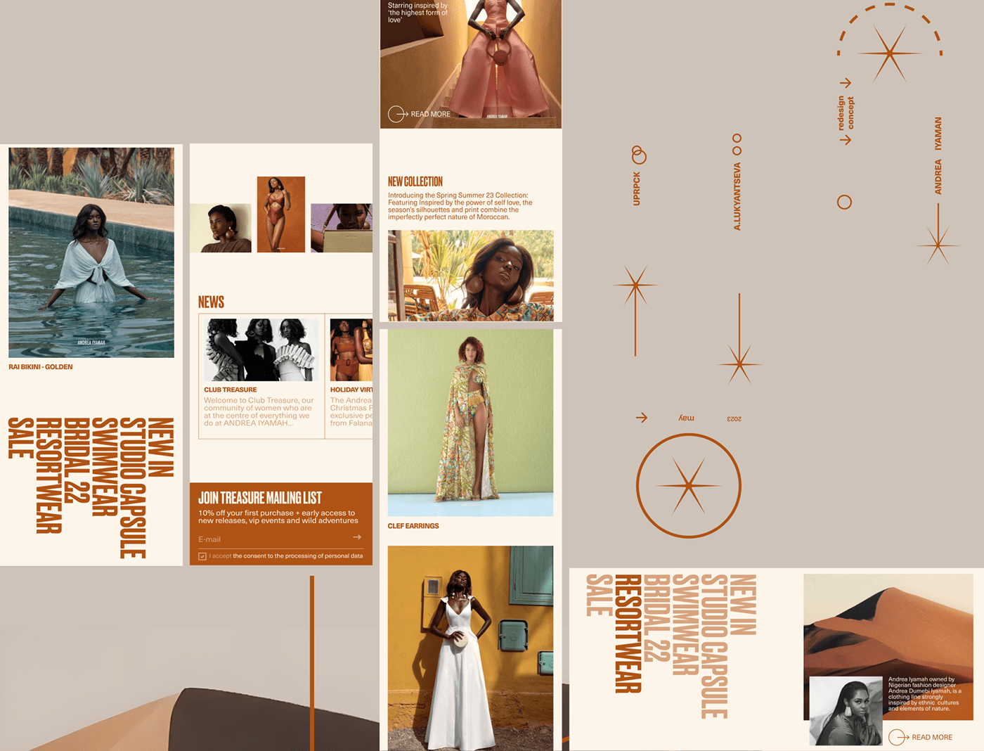 ANDREA IYAMAN | E-commerce | (RE)design concept — Изображение №3 — Интерфейсы на Dprofile