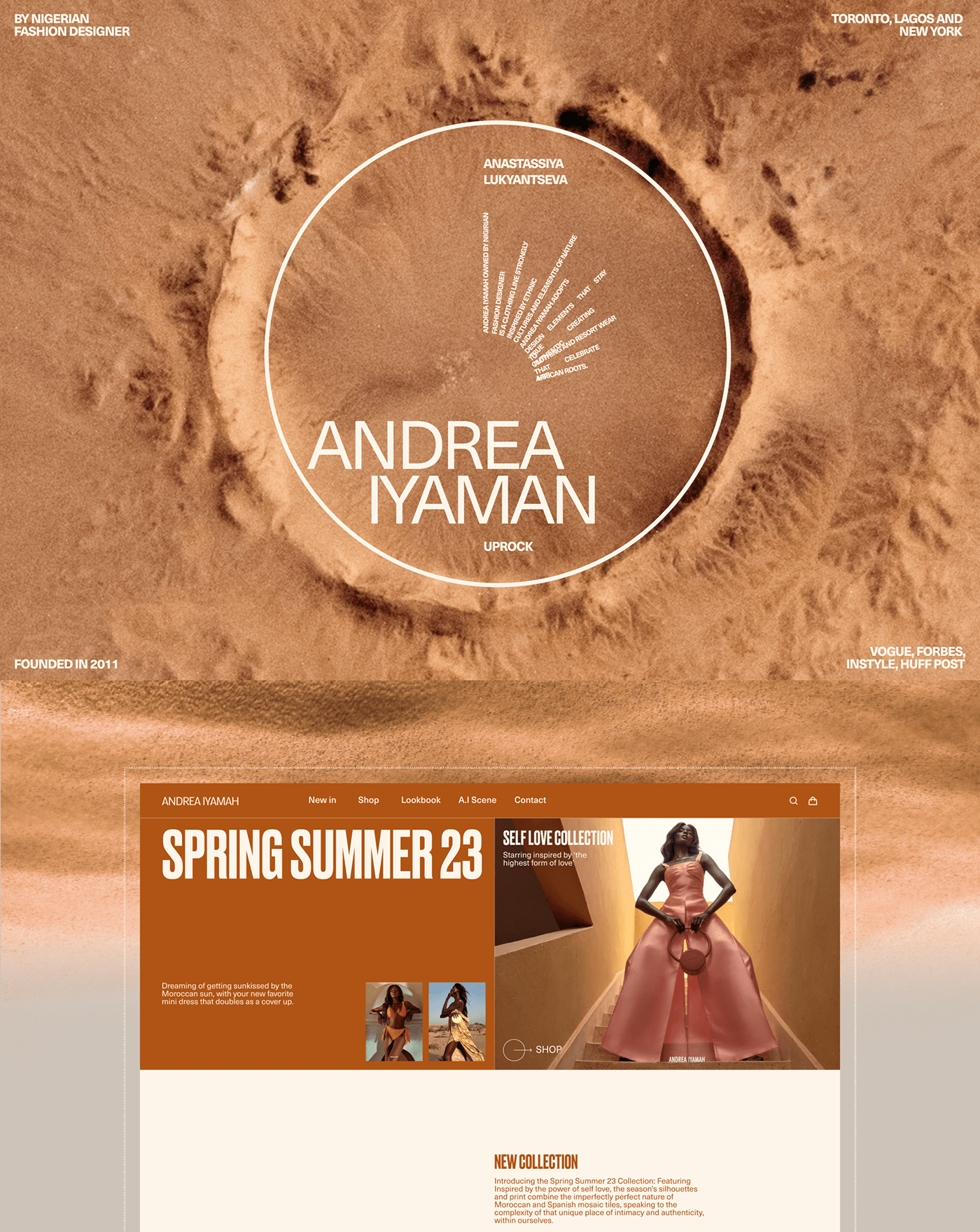 ANDREA IYAMAN | E-commerce | (RE)design concept — Изображение №1 — Интерфейсы на Dprofile