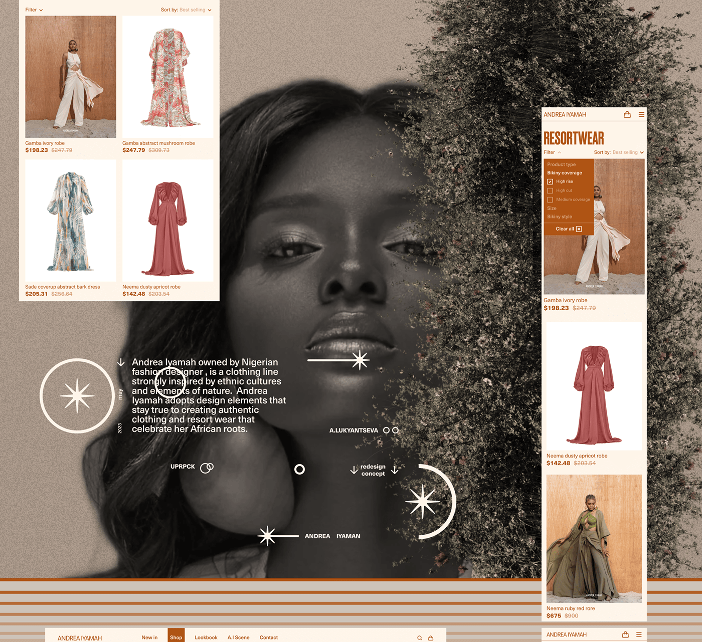 ANDREA IYAMAN | E-commerce | (RE)design concept — Изображение №6 — Интерфейсы на Dprofile