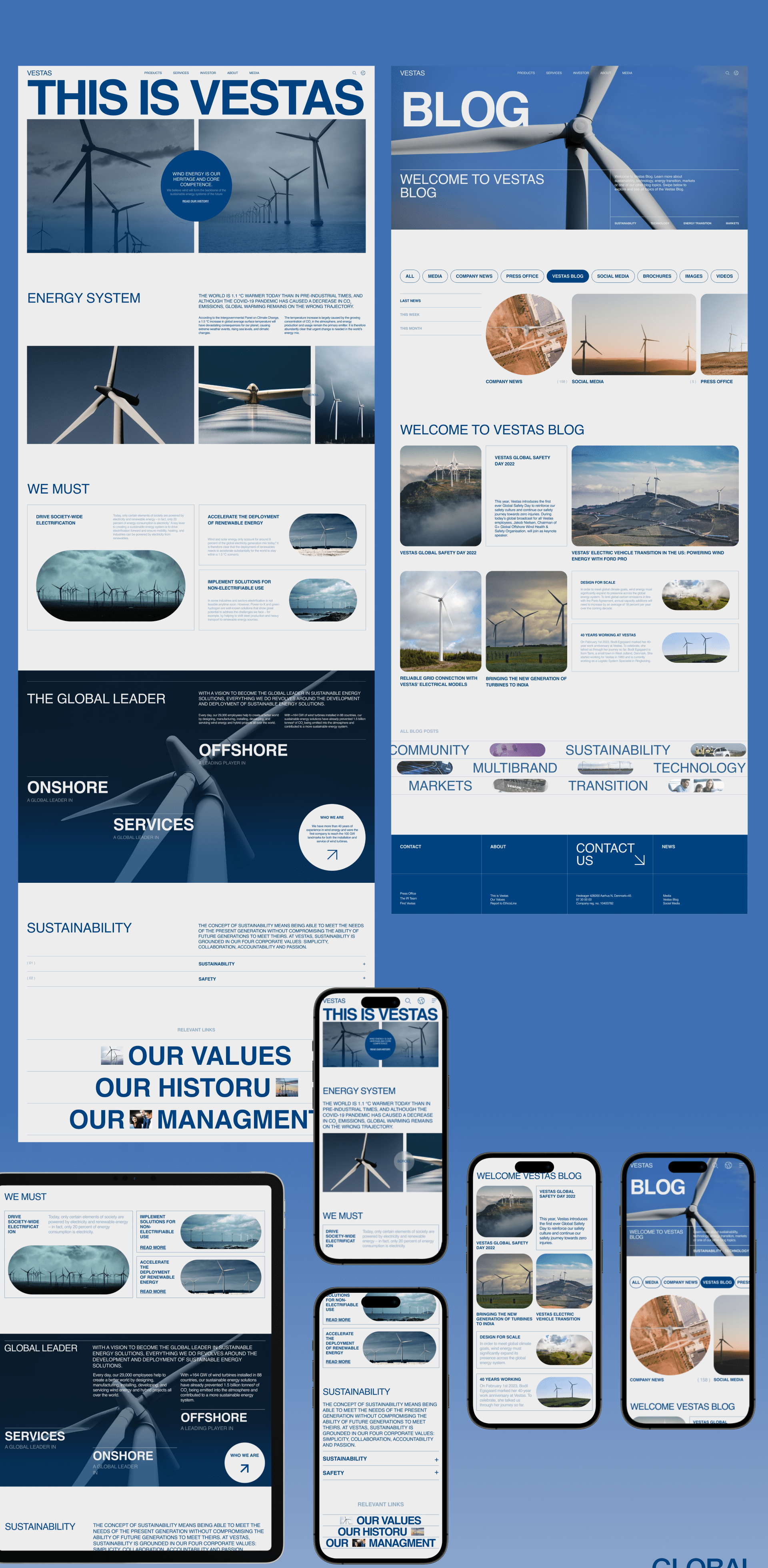 VESTAS | Corporate website | (RE)design concept — Изображение №6 — Интерфейсы на Dprofile