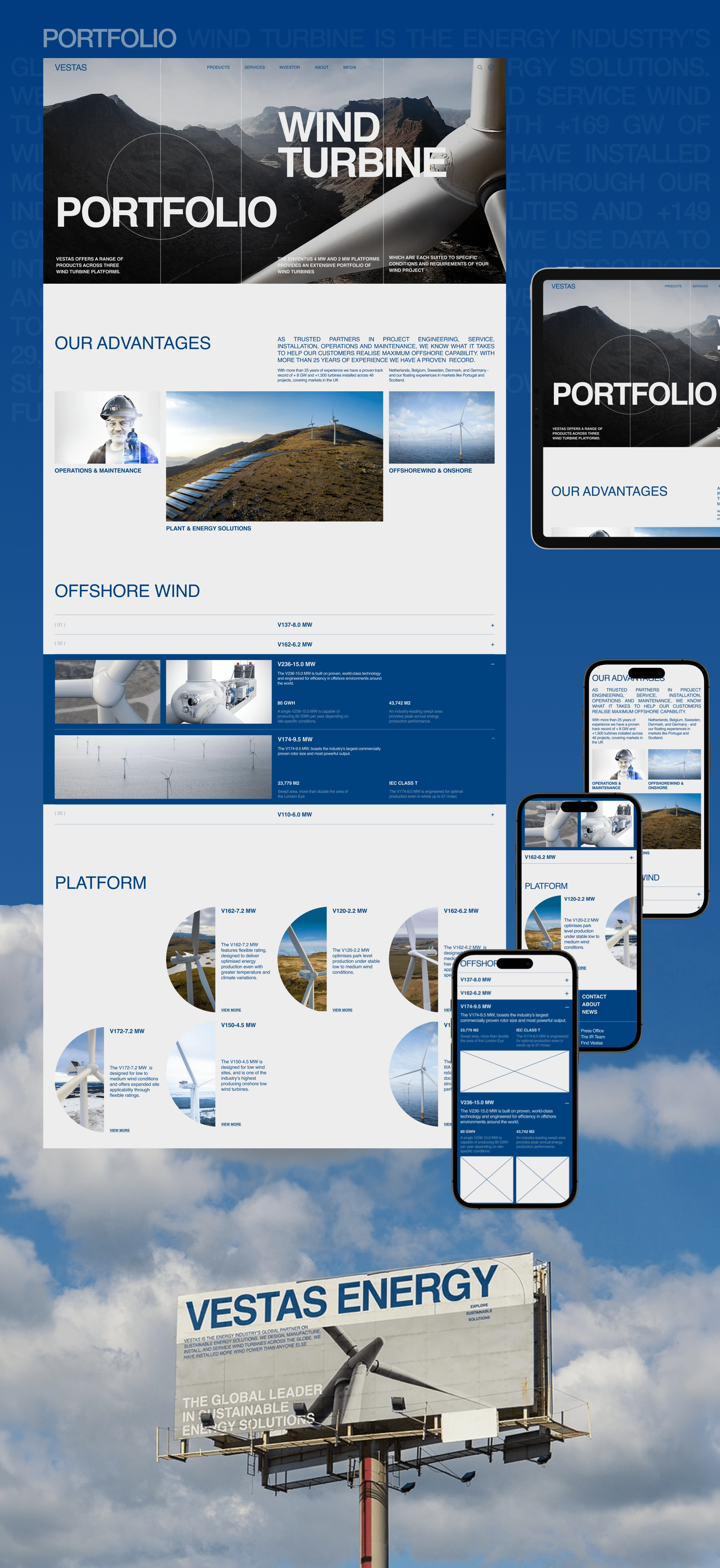 VESTAS | Corporate website | (RE)design concept — Изображение №4 — Интерфейсы на Dprofile