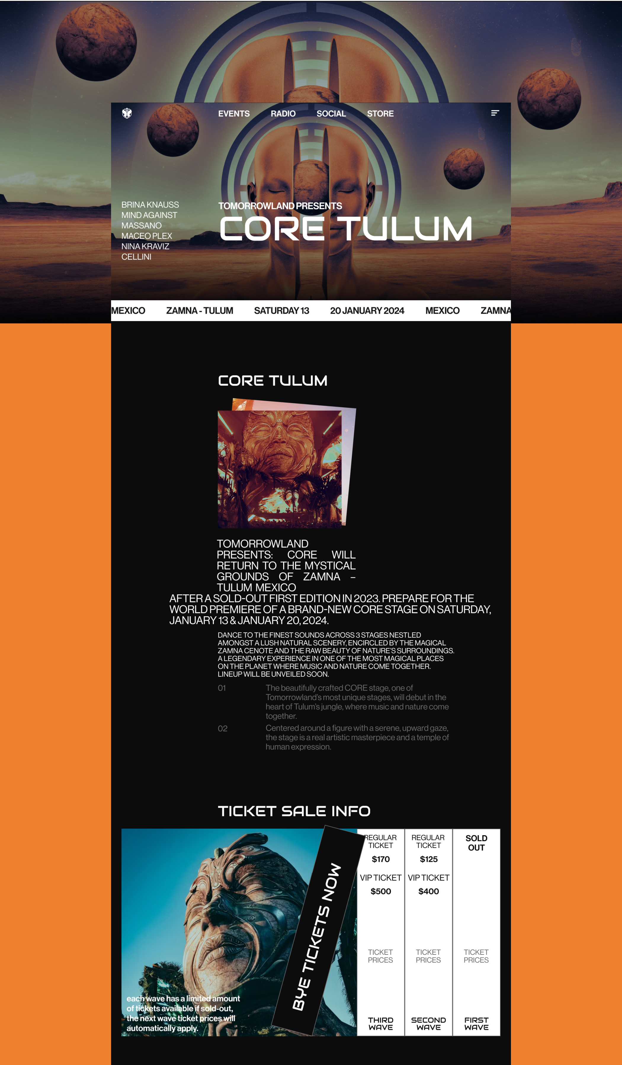 TOMORROWLAND | News website | (RE)design concept — Изображение №8 — Интерфейсы на Dprofile