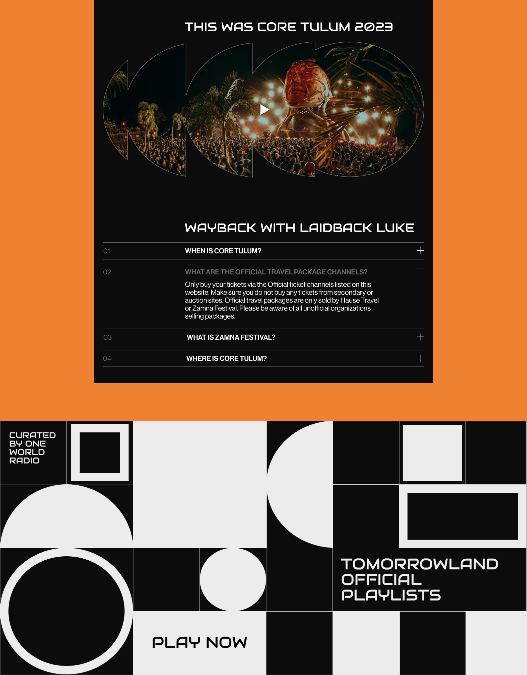 TOMORROWLAND | News website | (RE)design concept — Изображение №9 — Интерфейсы на Dprofile