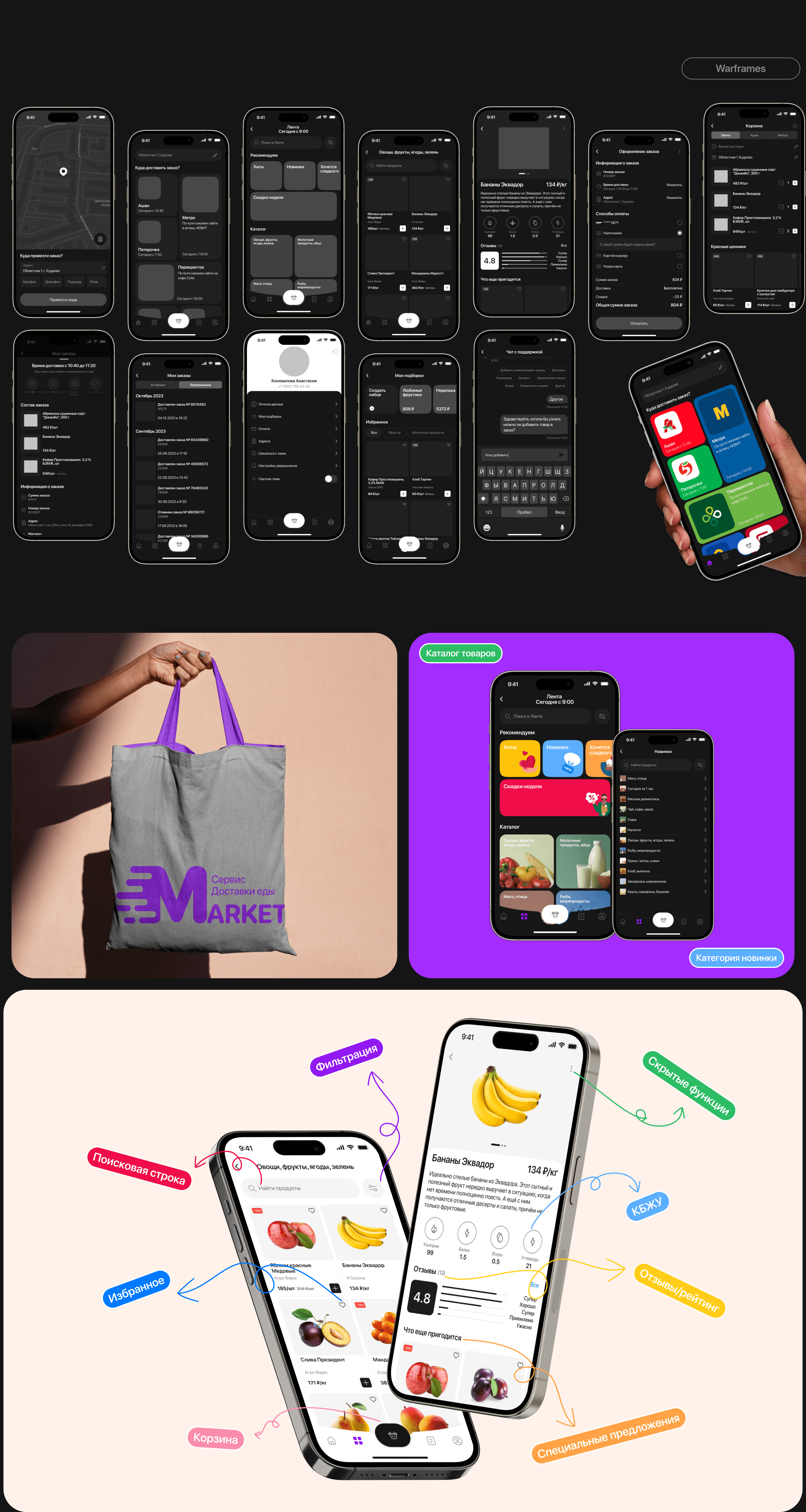 MARKET | Mobile App| Delivery — Изображение №4 — Интерфейсы на Dprofile