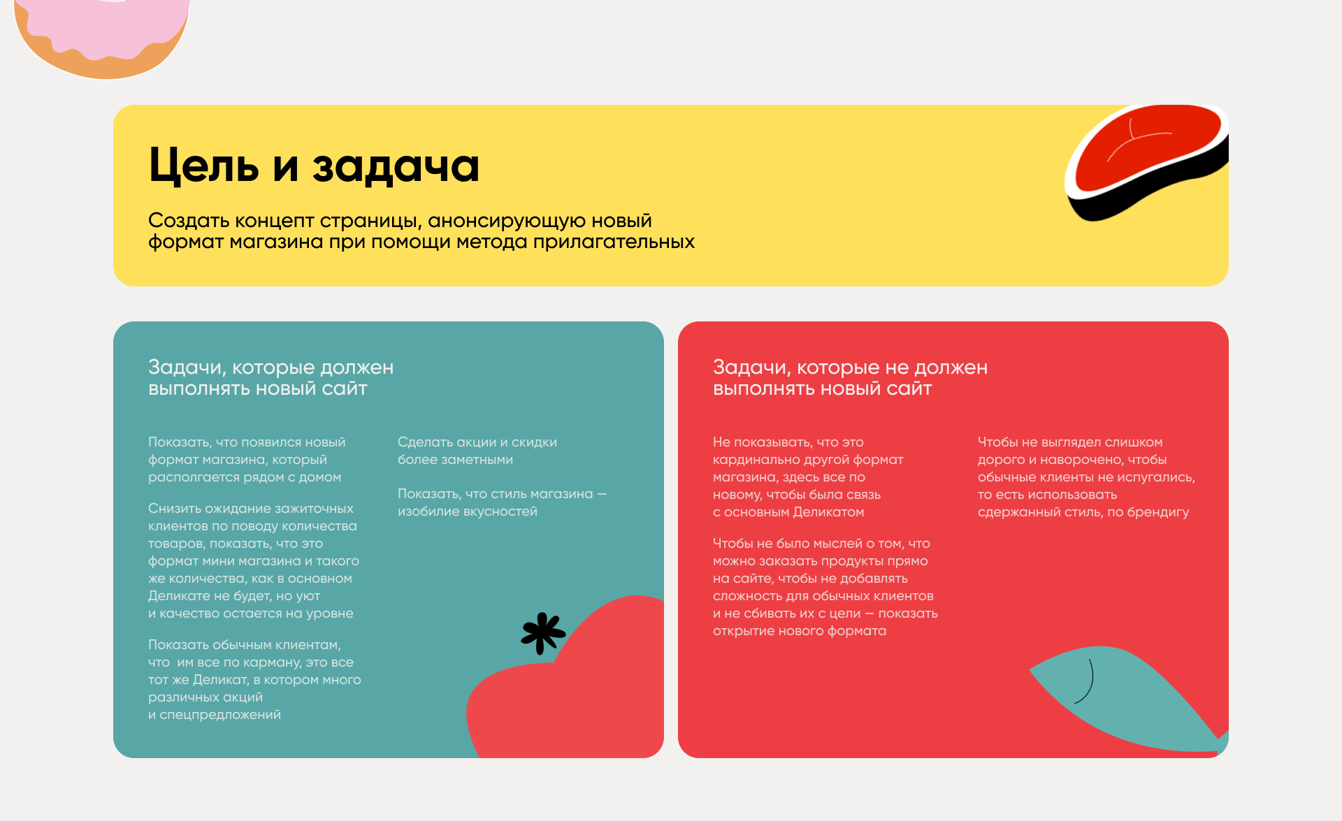 Концепт страницы сети магазинов DELIKAT Mini — Изображение №2 — Интерфейсы на Dprofile